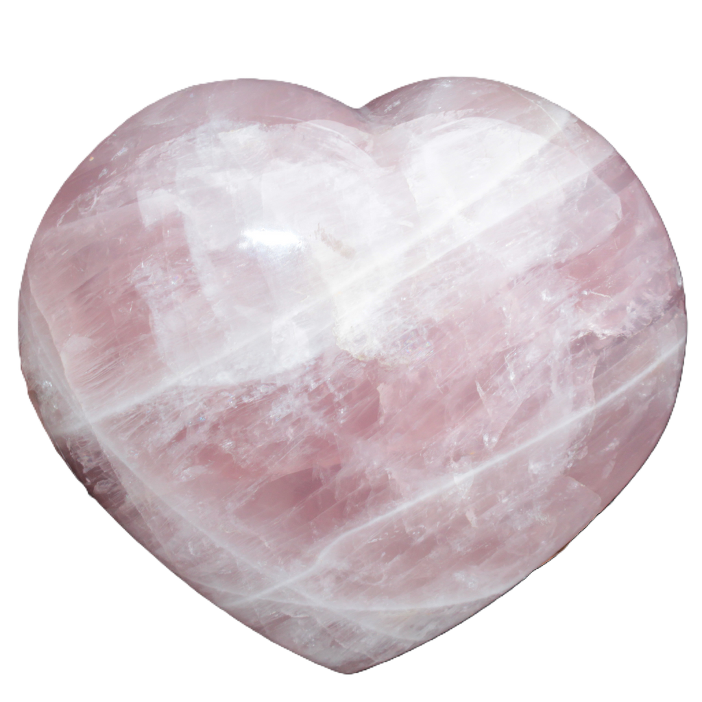 Big Rose Quartz heart 198*178*78mm 3840g Rocks and Things Store