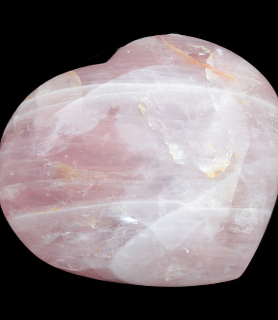 Big Rose Quartz heart 198*178*78mm 3840g in sunlight - Rocks and Things Store