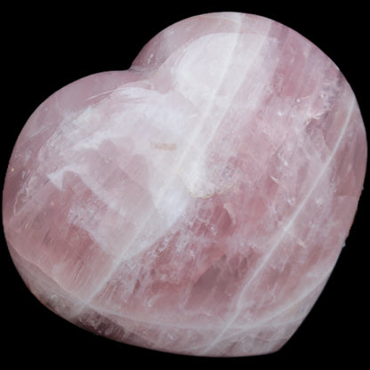 Big Rose Quartz heart 198*178*78mm 3840g