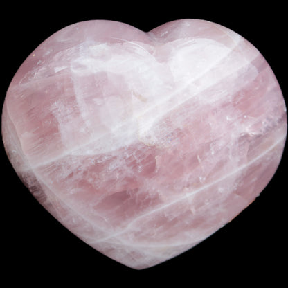 Big Rose Quartz heart 198*178*78mm 3840g