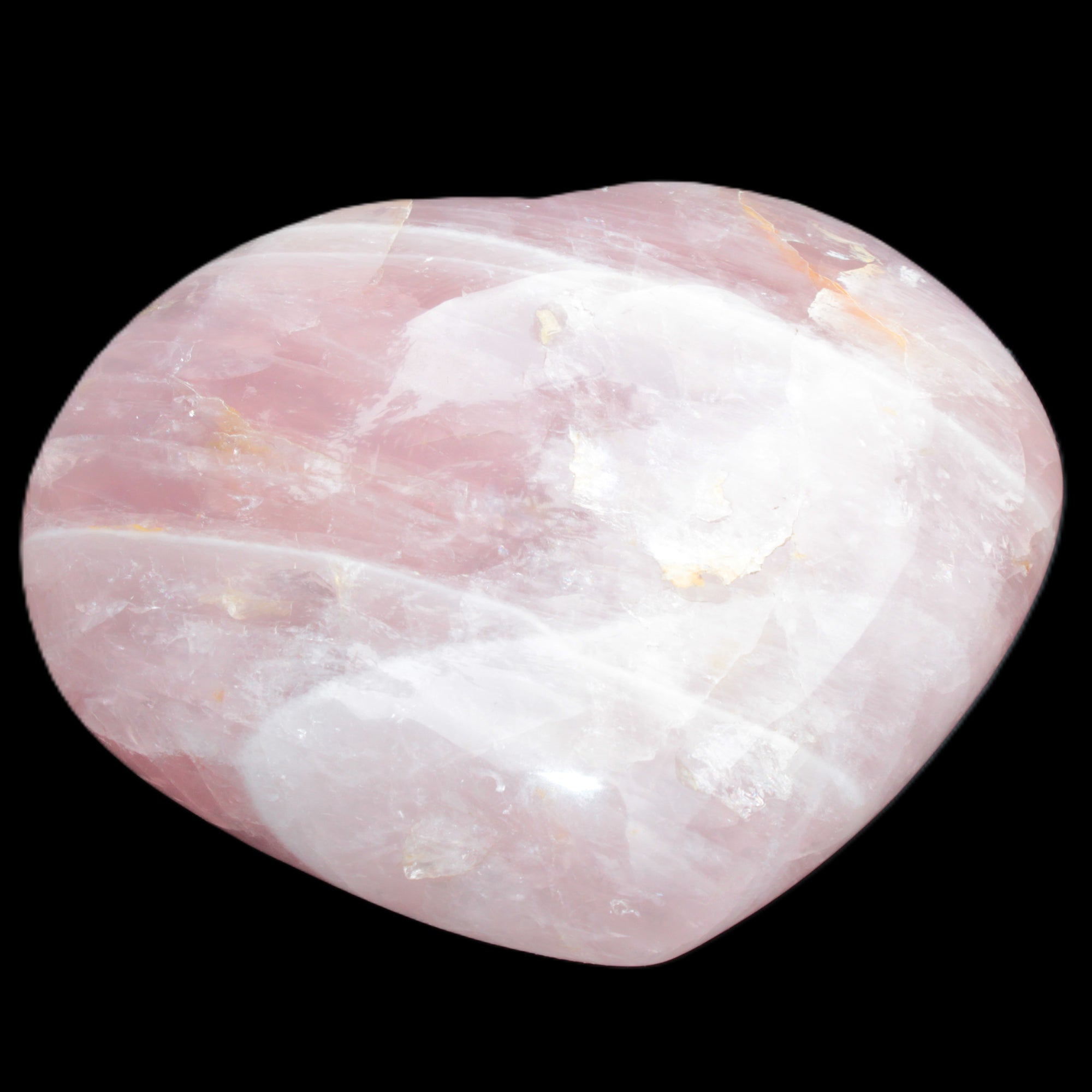 Big Rose Quartz heart 198*178*78mm 3840g in sunlight - Rocks and Things Store