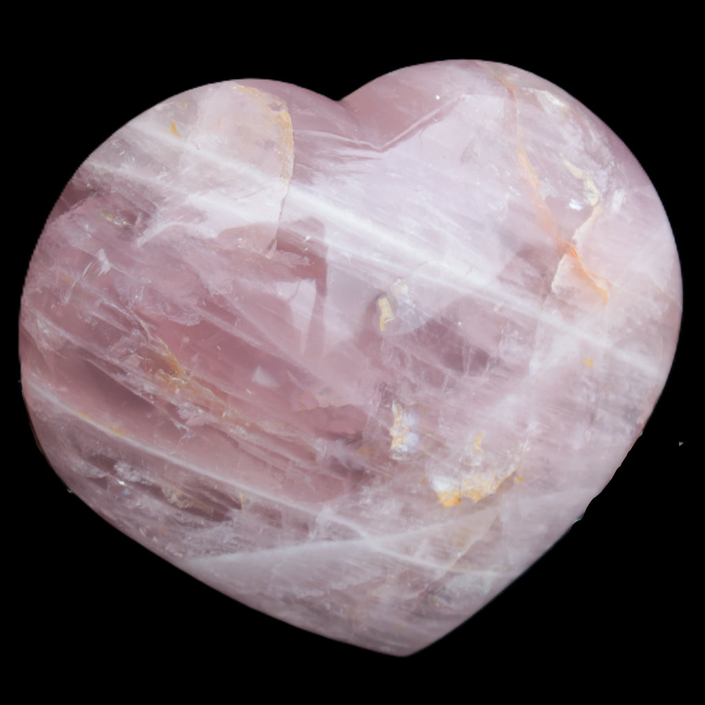 Big Rose Quartz heart 198*178*78mm 3840g in sunlight - Rocks and Things Store
