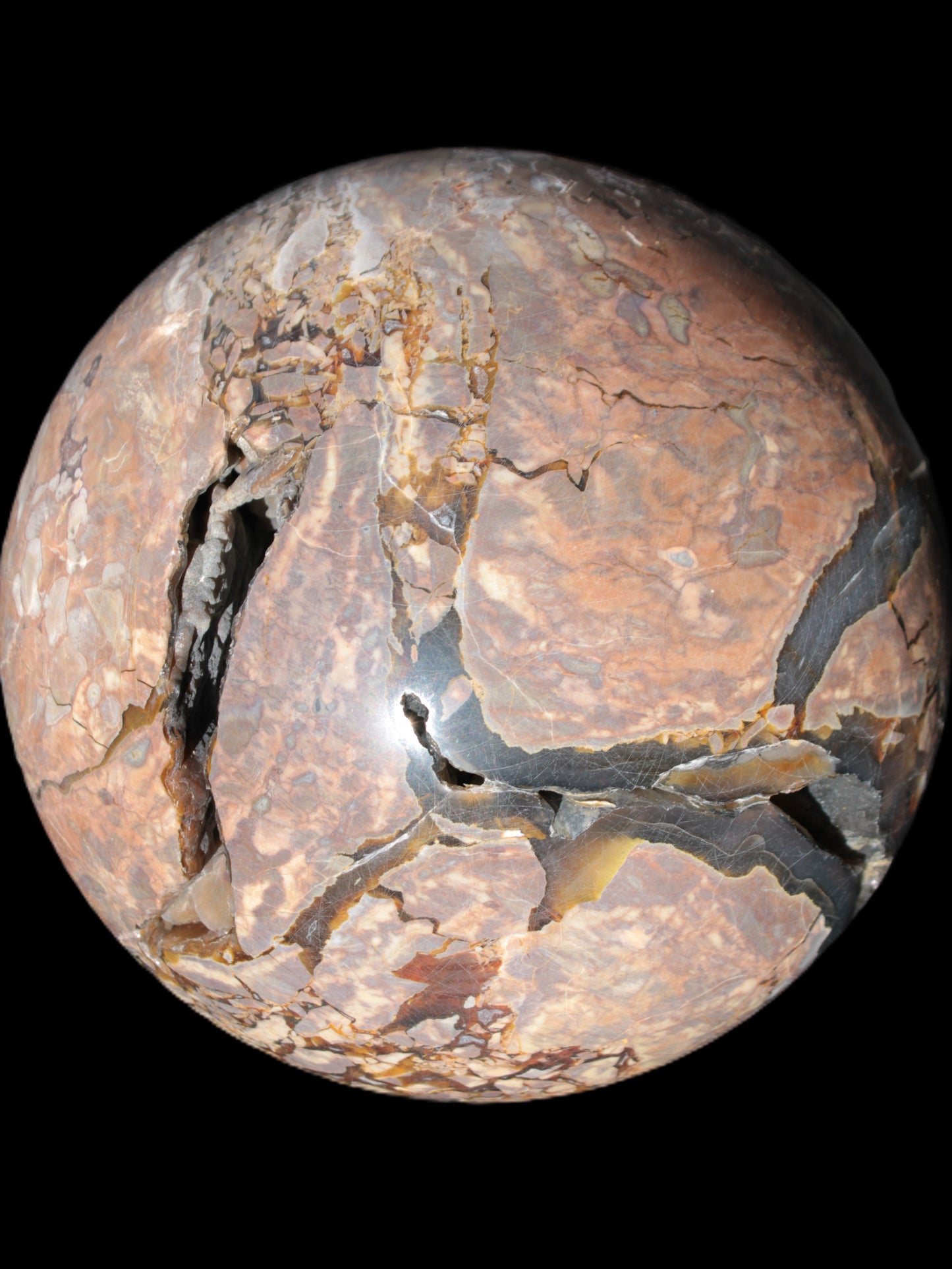 Massive Volcano Agate sphere 185mm 7920g