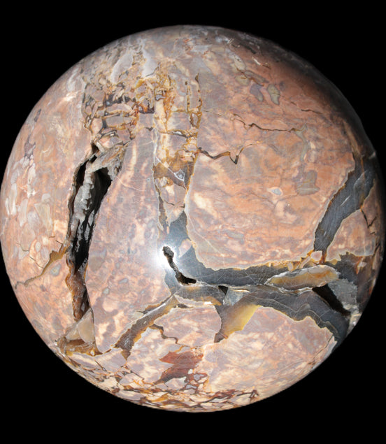 Massive Volcano Agate sphere 185mm 7920g