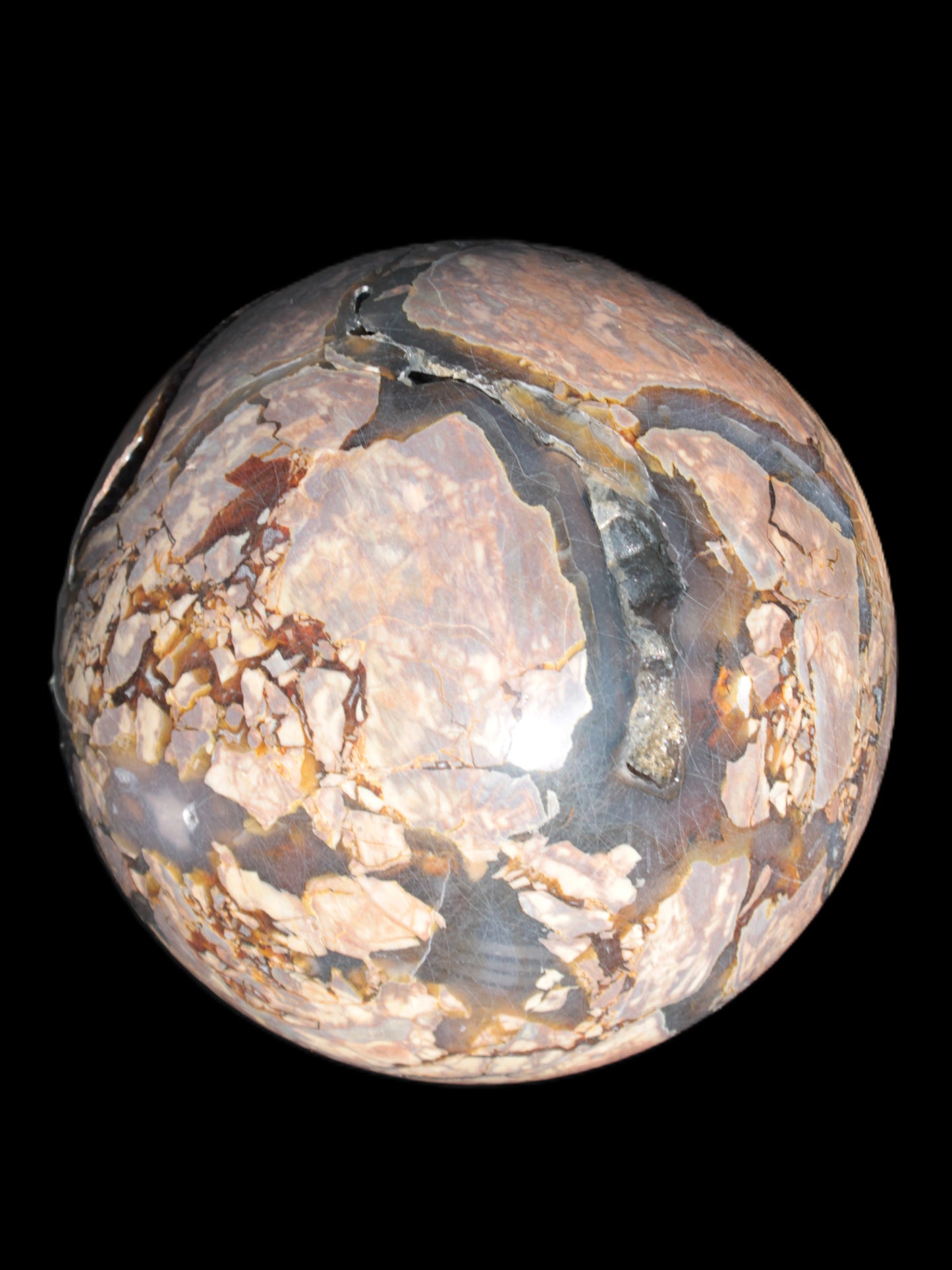 Massive Volcano Agate sphere 185mm 7920g