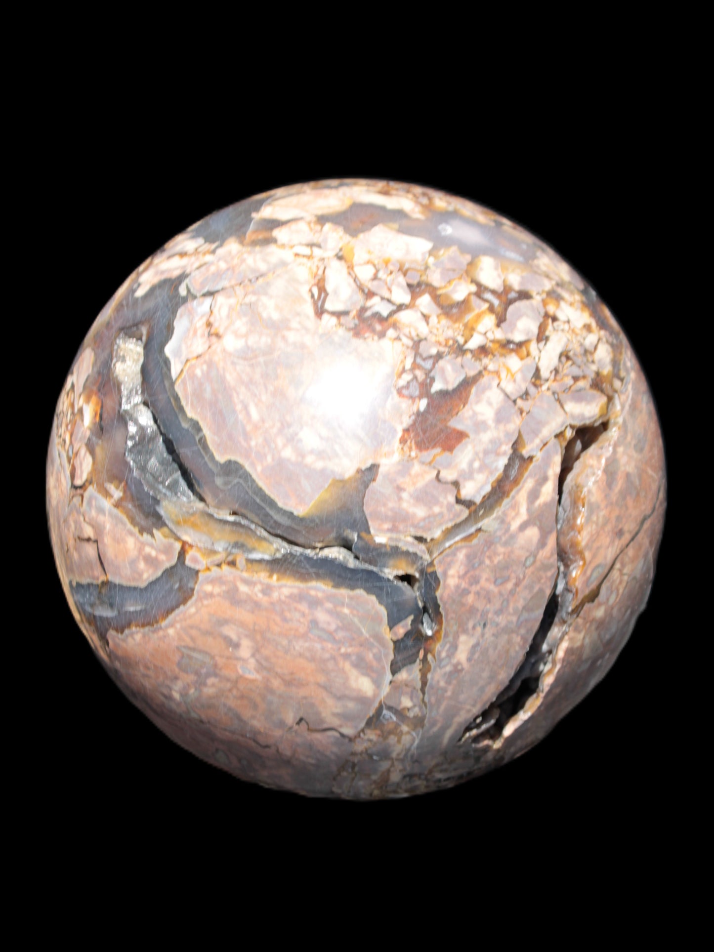 Massive Volcano Agate sphere 185mm 7920g