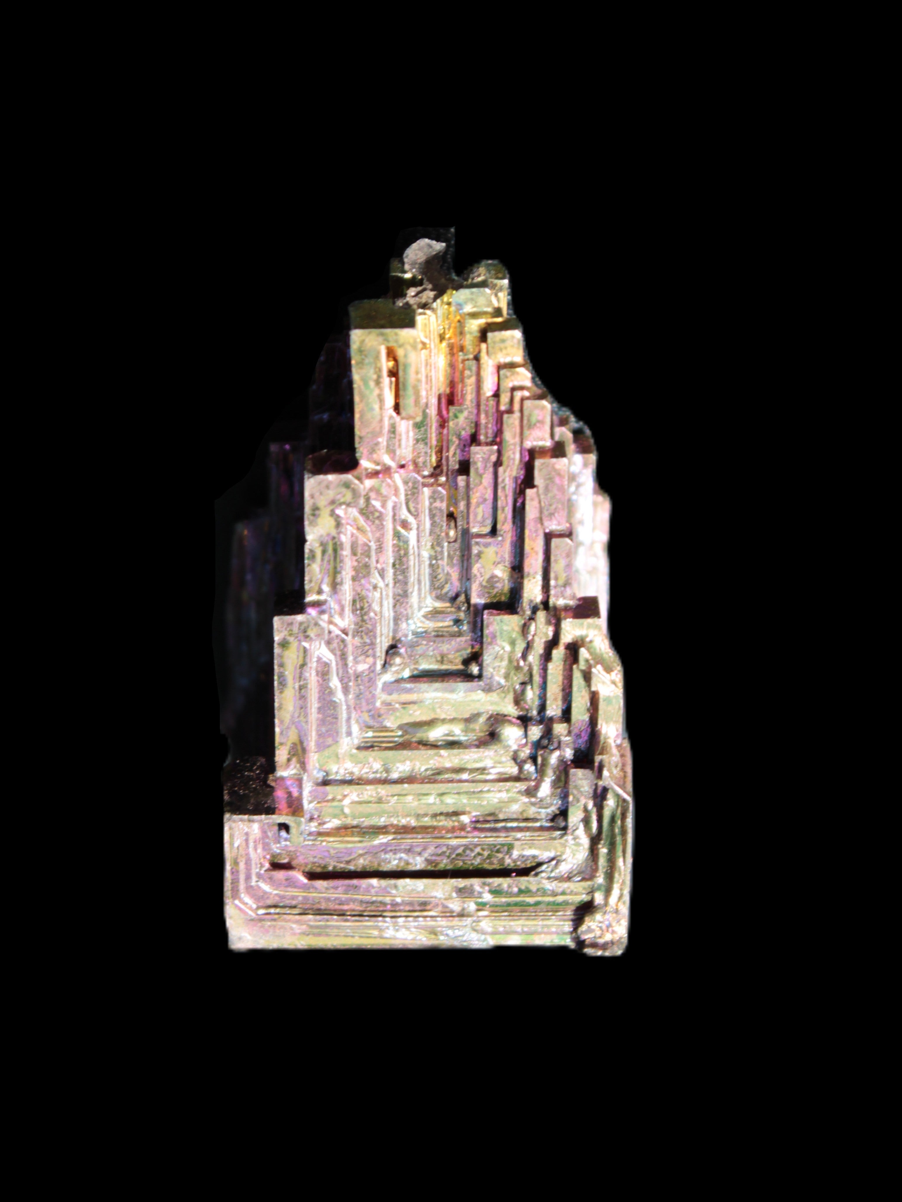 Bismuth castle crystal 23*39mm 54.4g Rocks and Things Store