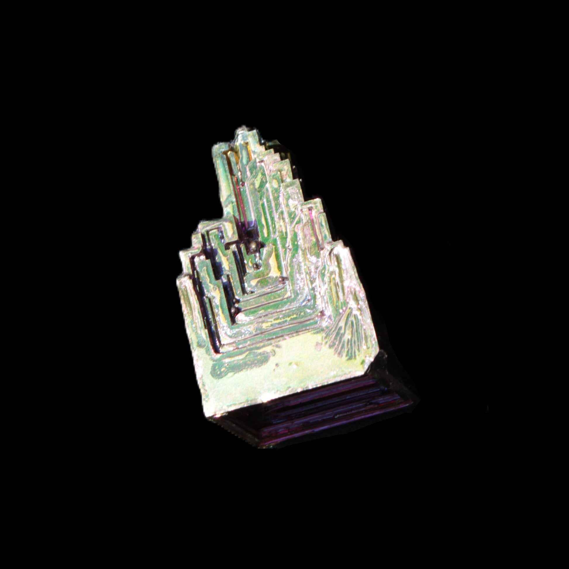 Bismuth castle crystal 23*39mm 54.4g Rocks and Things Store