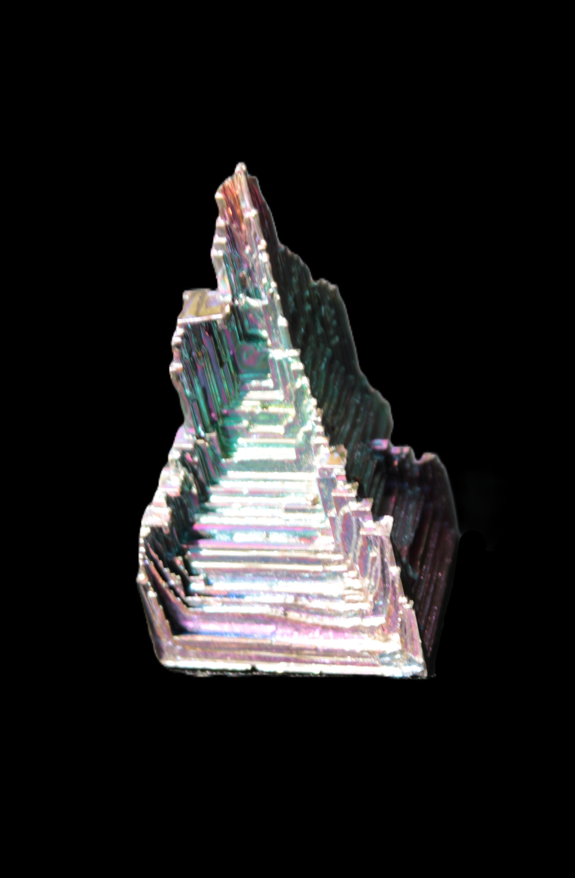 Bismuth castle crystal 30*52mm 58g Rocks and Things Store