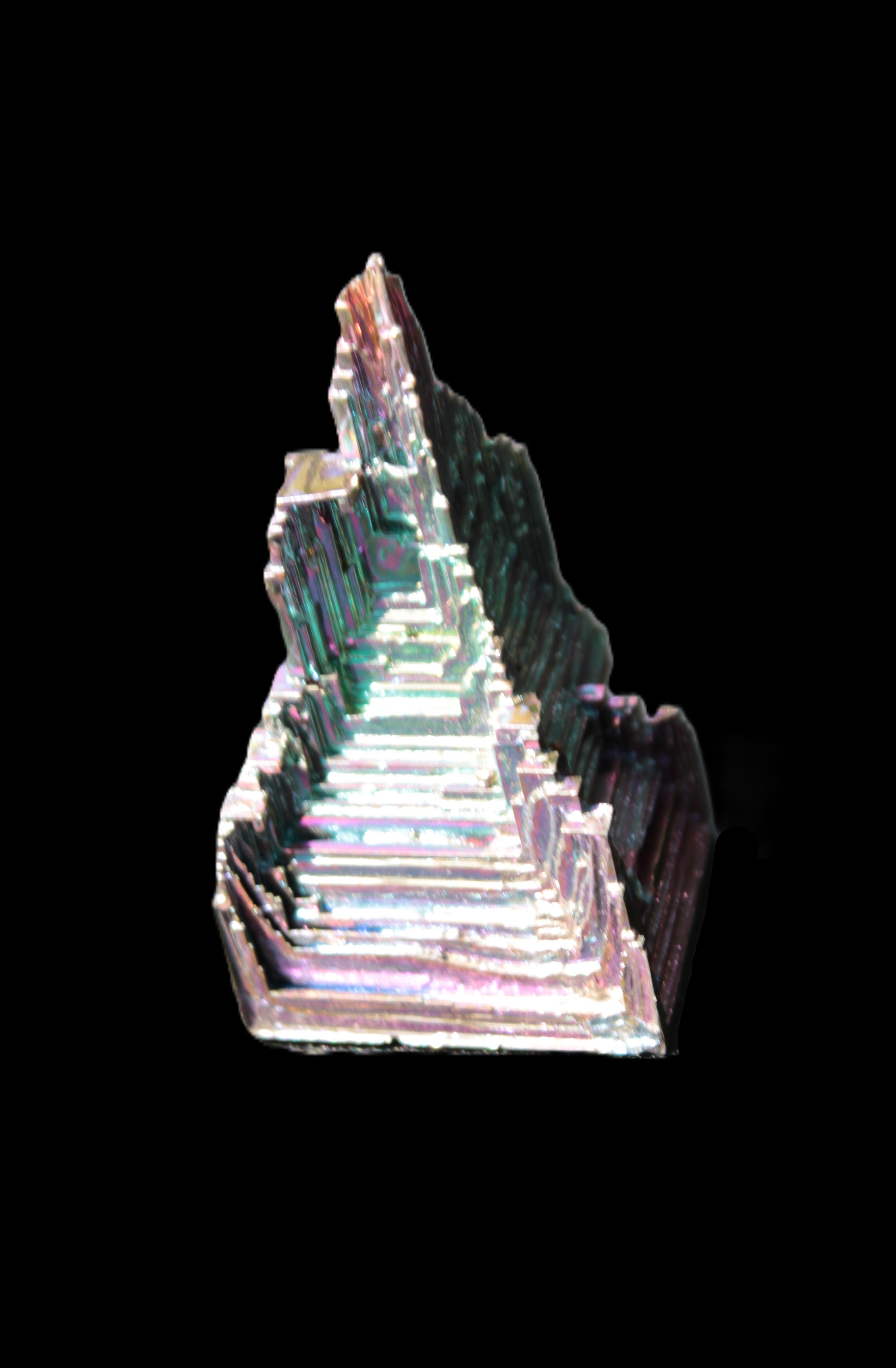 Bismuth castle crystal 30*52mm 58g Rocks and Things Store