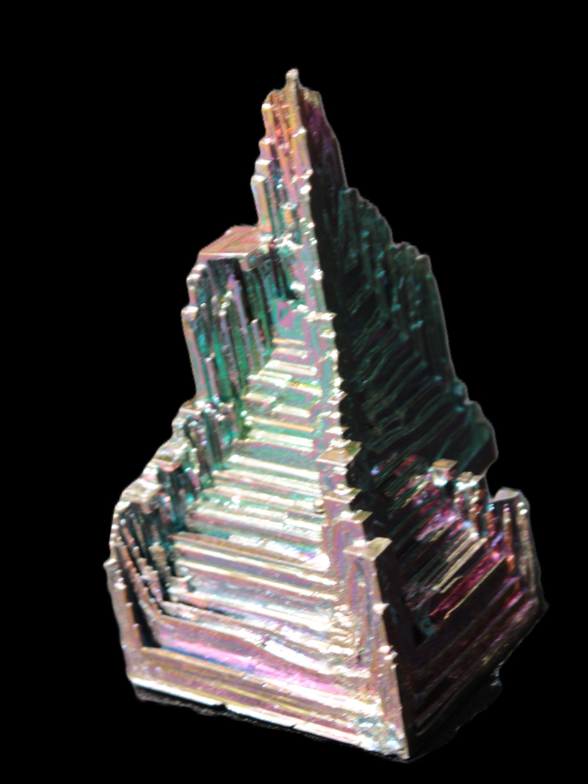 Bismuth castle crystal 30*52mm 58g Rocks and Things Store