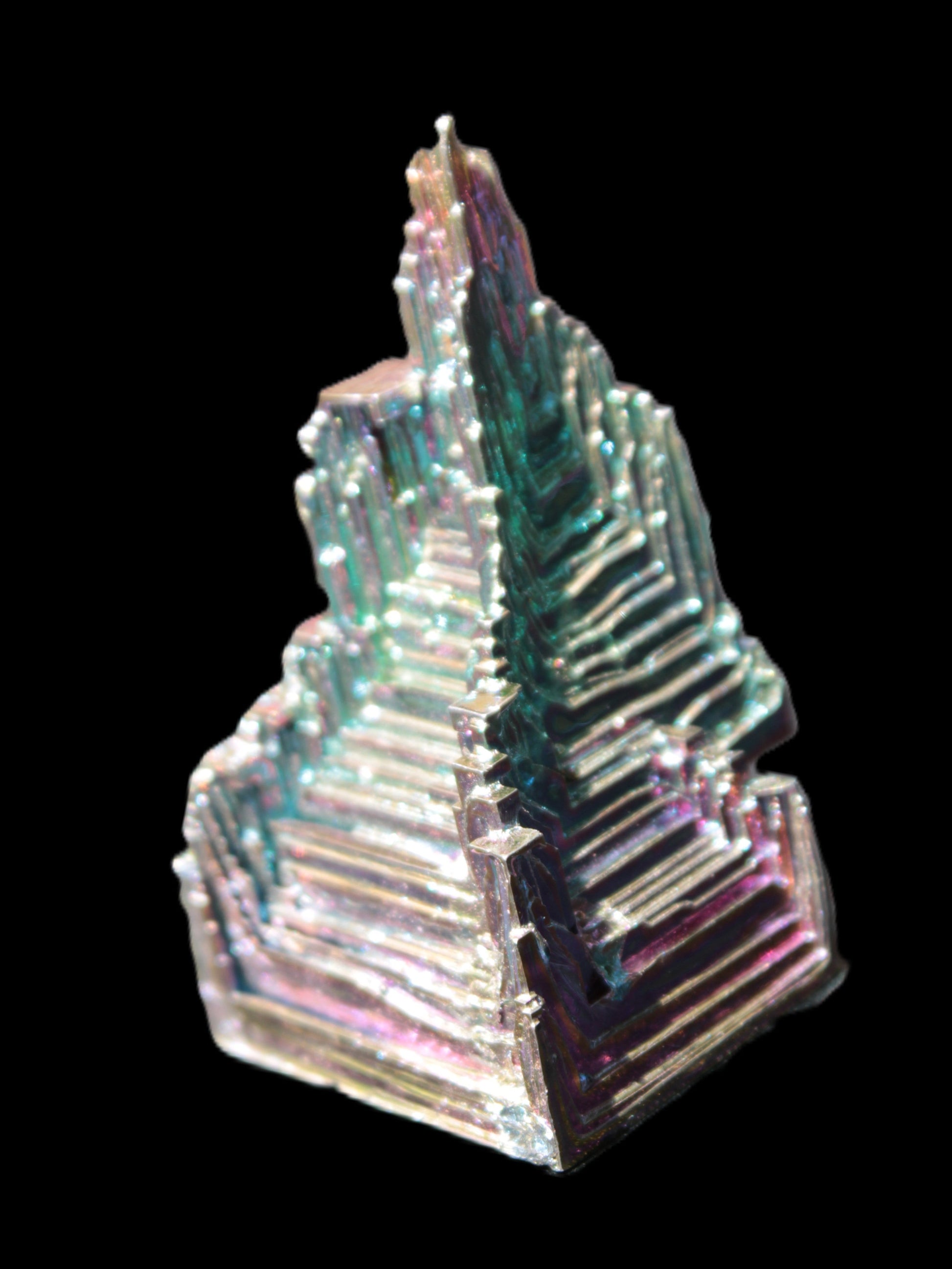 Bismuth castle crystal 30*52mm 58g Rocks and Things Store