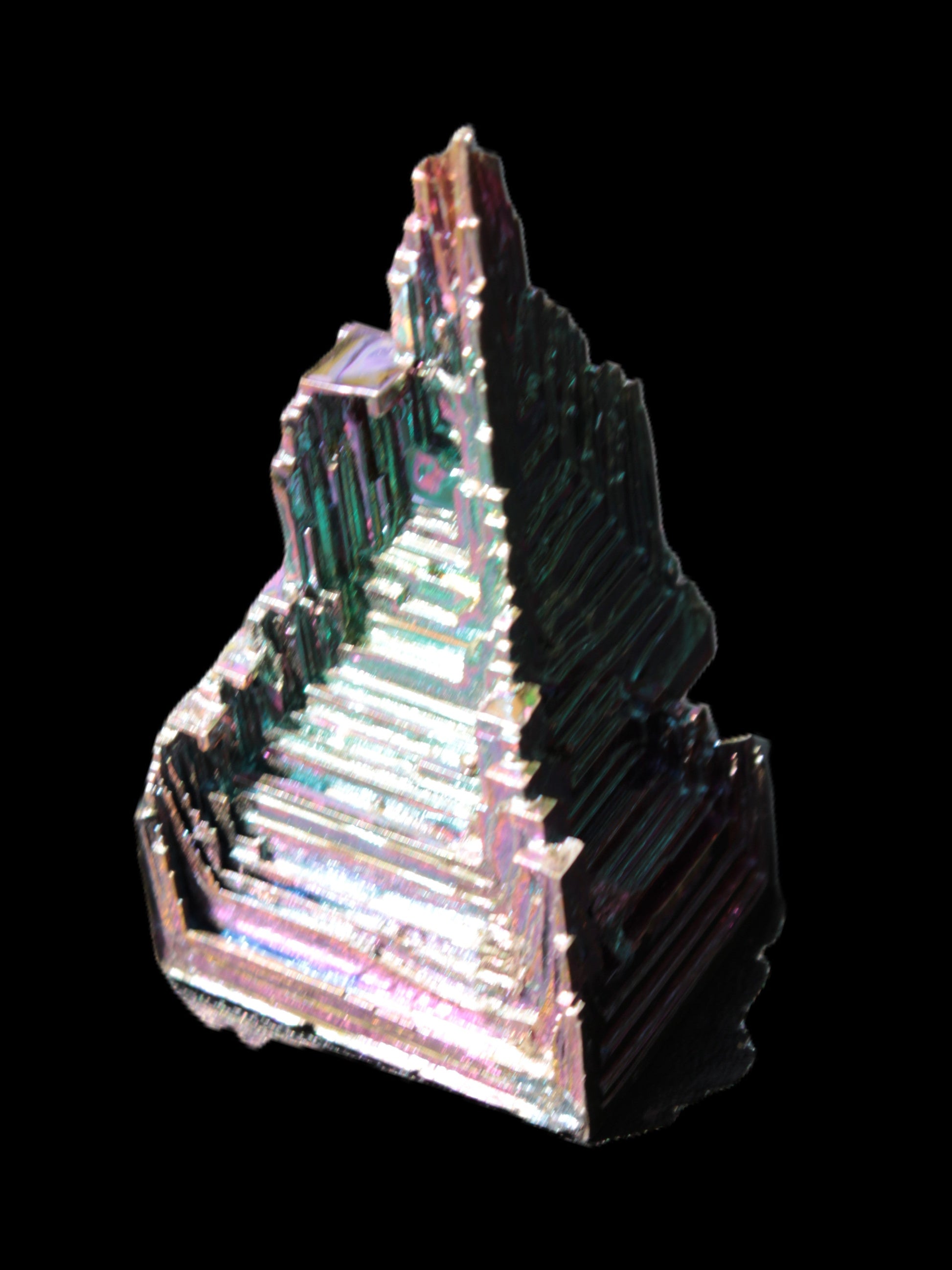 Bismuth castle crystal 30*52mm 58g Rocks and Things Store