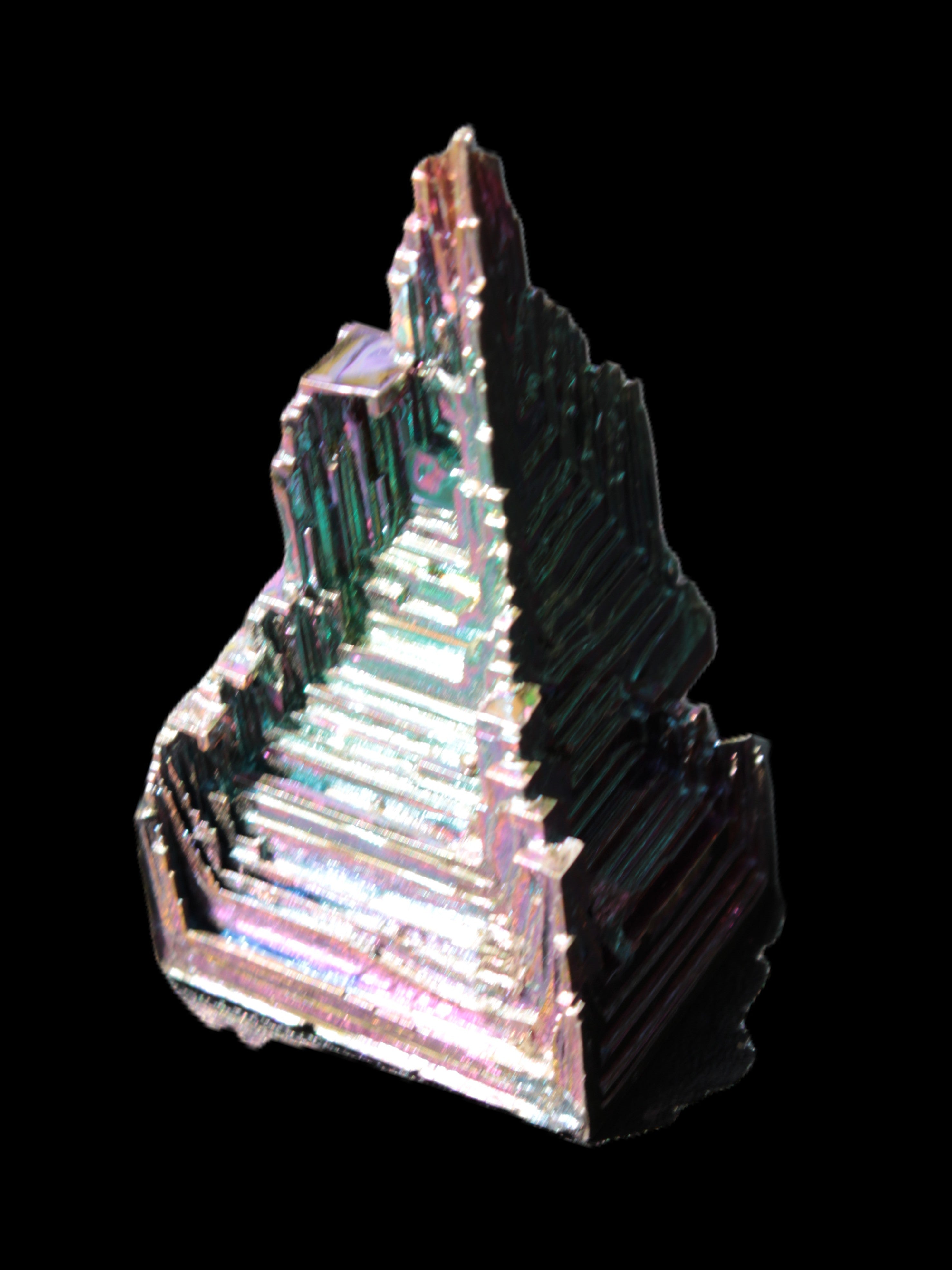 Bismuth castle crystal 30*52mm 58g Rocks and Things Store