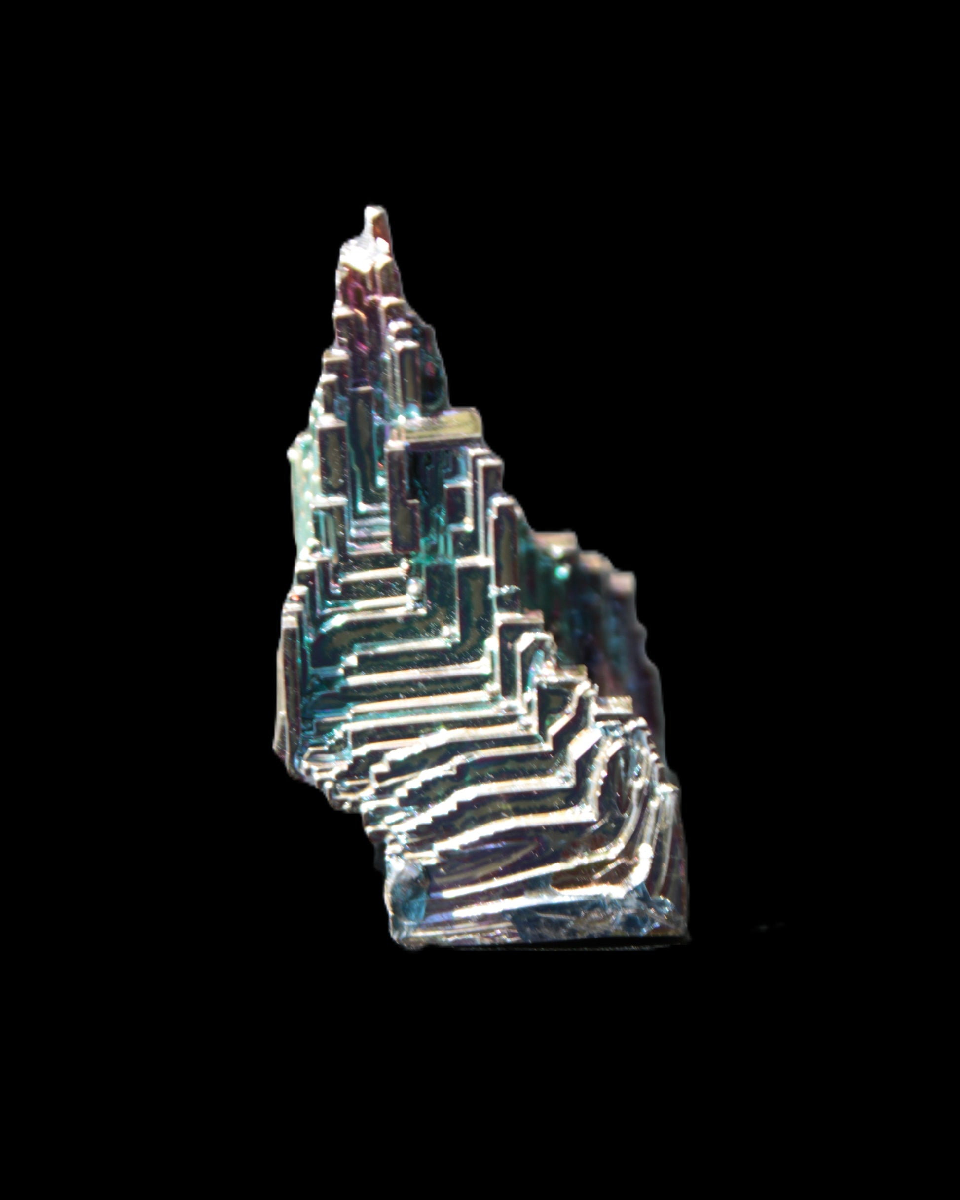 Bismuth castle crystal 30*52mm 58g Rocks and Things Store