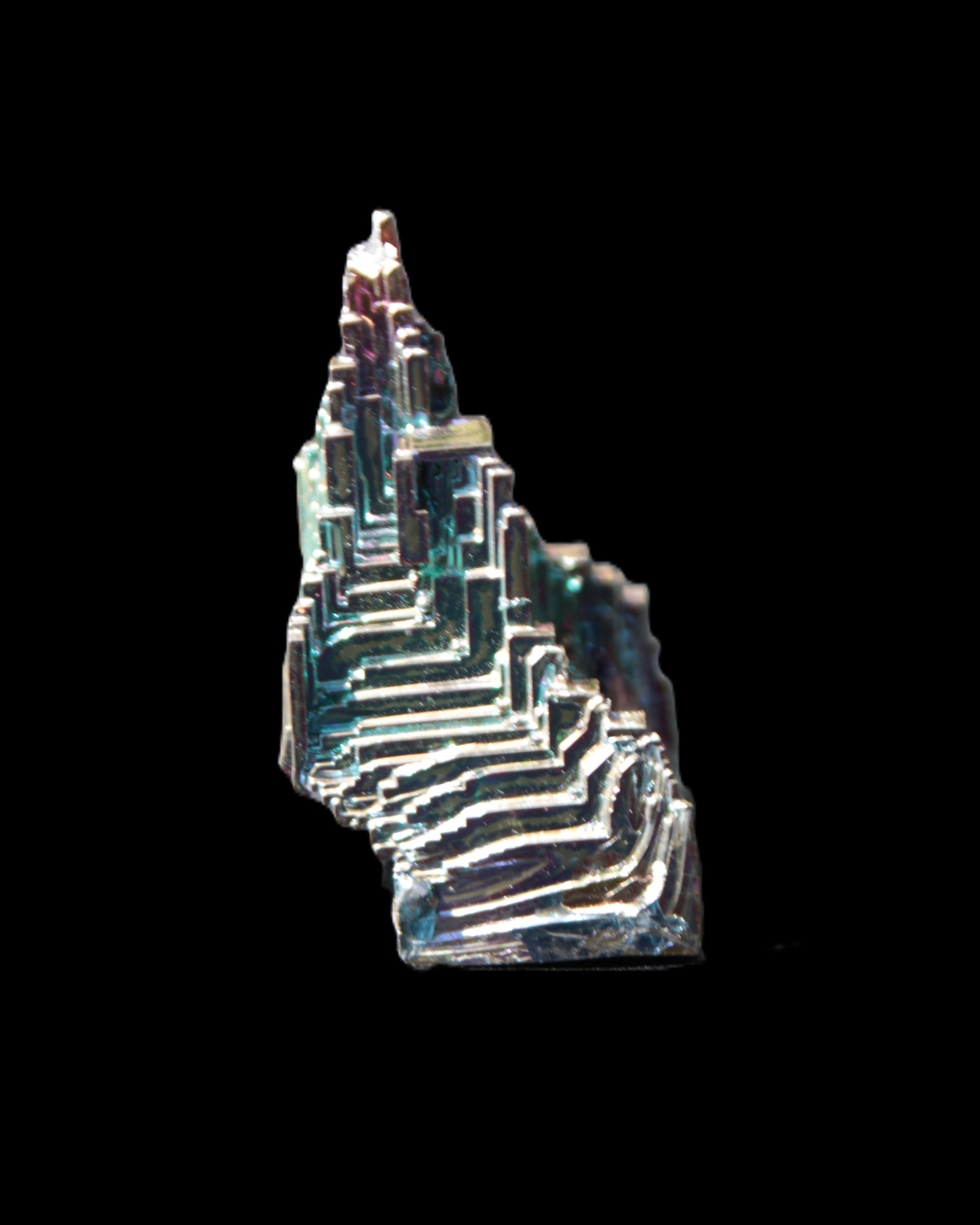Bismuth castle crystal 30*52mm 58g Rocks and Things Store