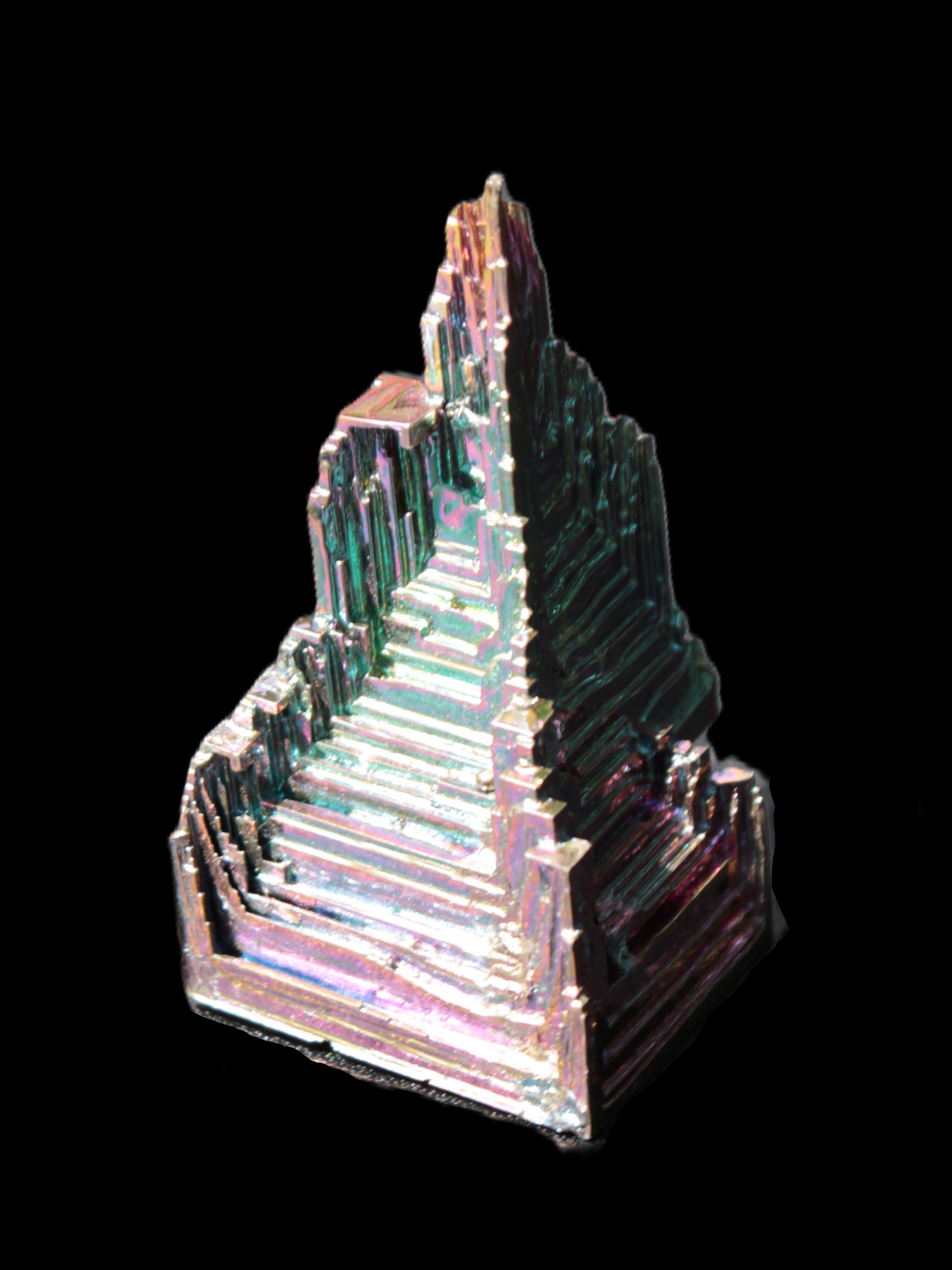 Bismuth castle crystal 30*52mm 58g Rocks and Things Store
