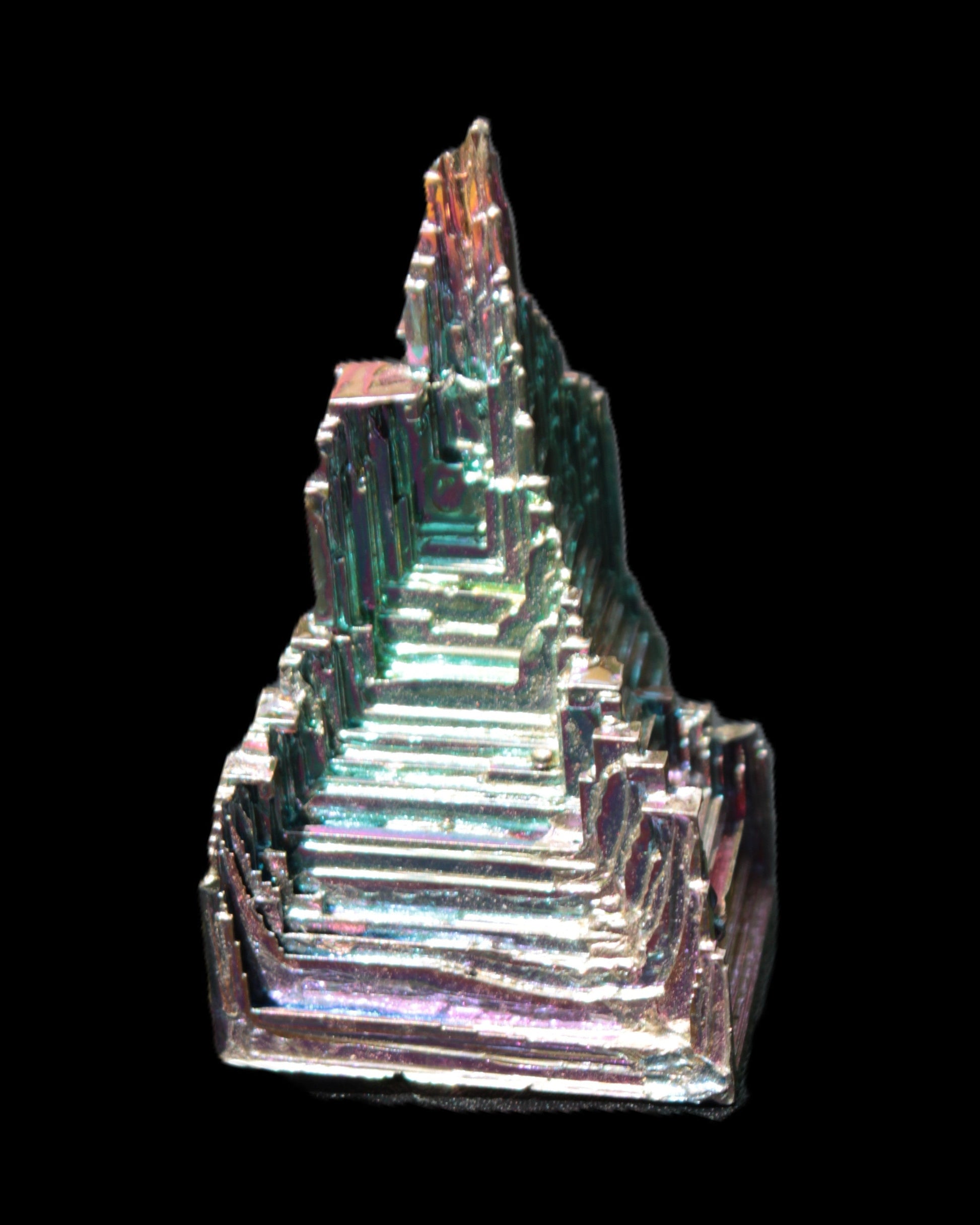Bismuth castle crystal 30*52mm 58g Rocks and Things Store