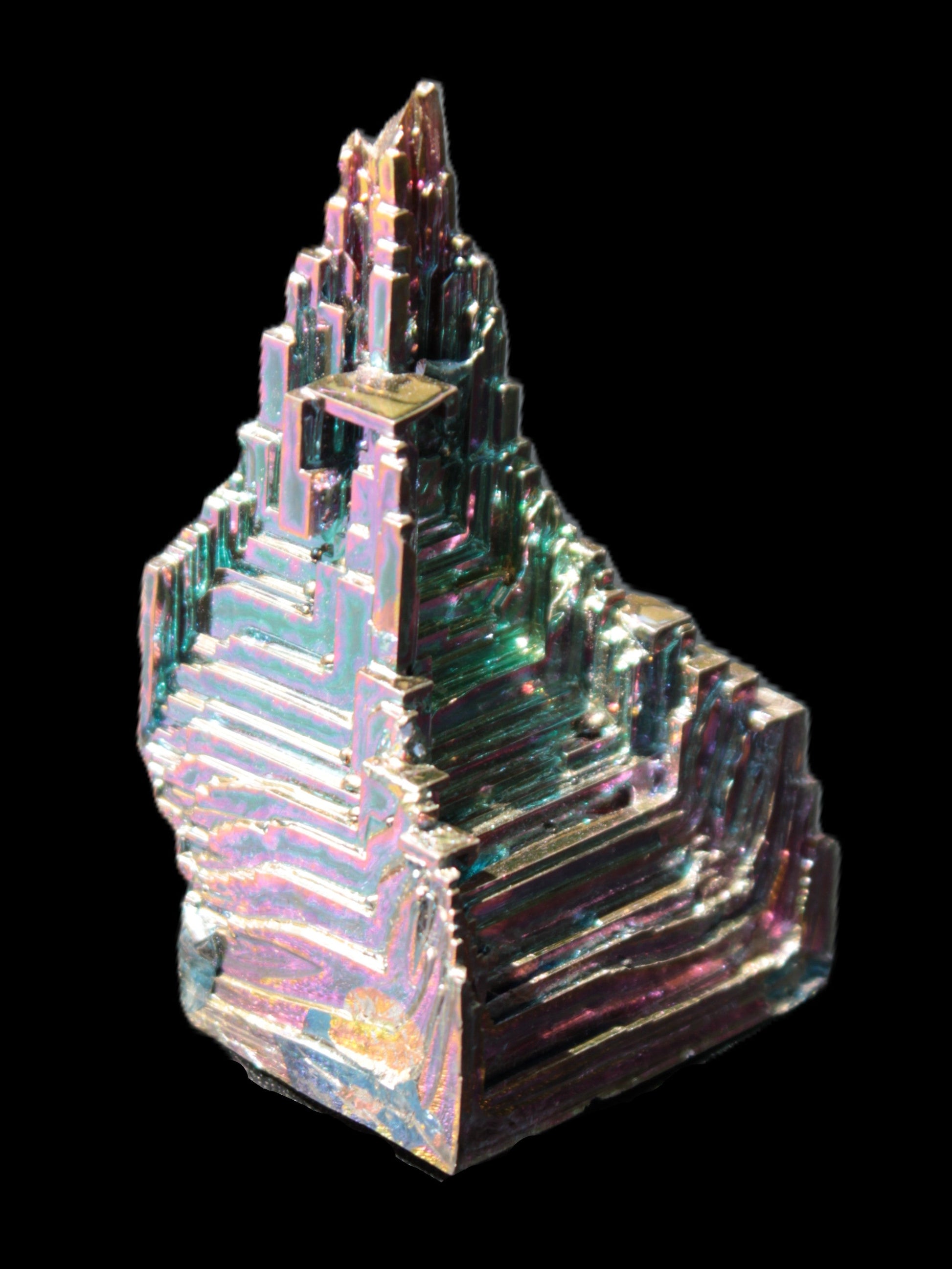 Bismuth castle crystal 30*52mm 58g Rocks and Things Store