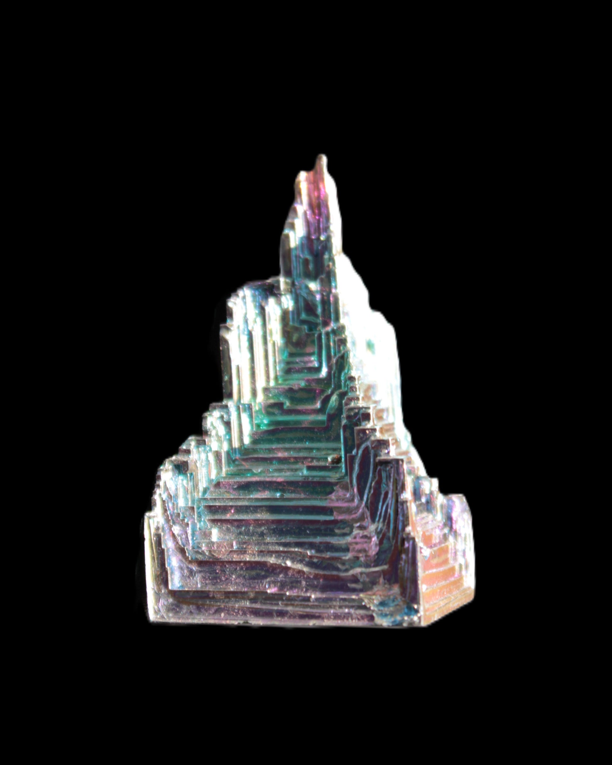 Bismuth castle crystal 30*52mm 58g Rocks and Things Store