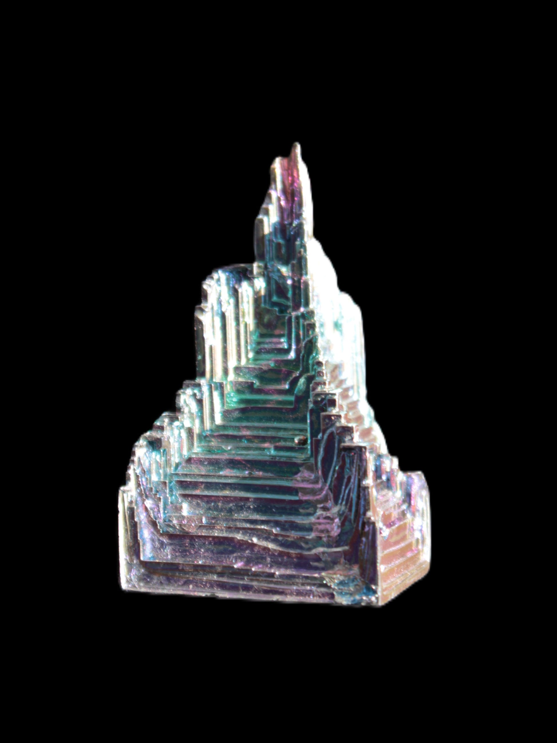 Bismuth castle crystal 30*52mm 58g Rocks and Things Store