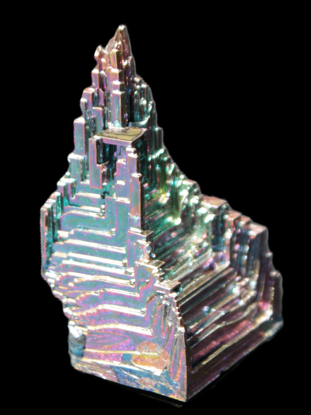 Bismuth castle crystal 30*52mm 58g Rocks and Things Store