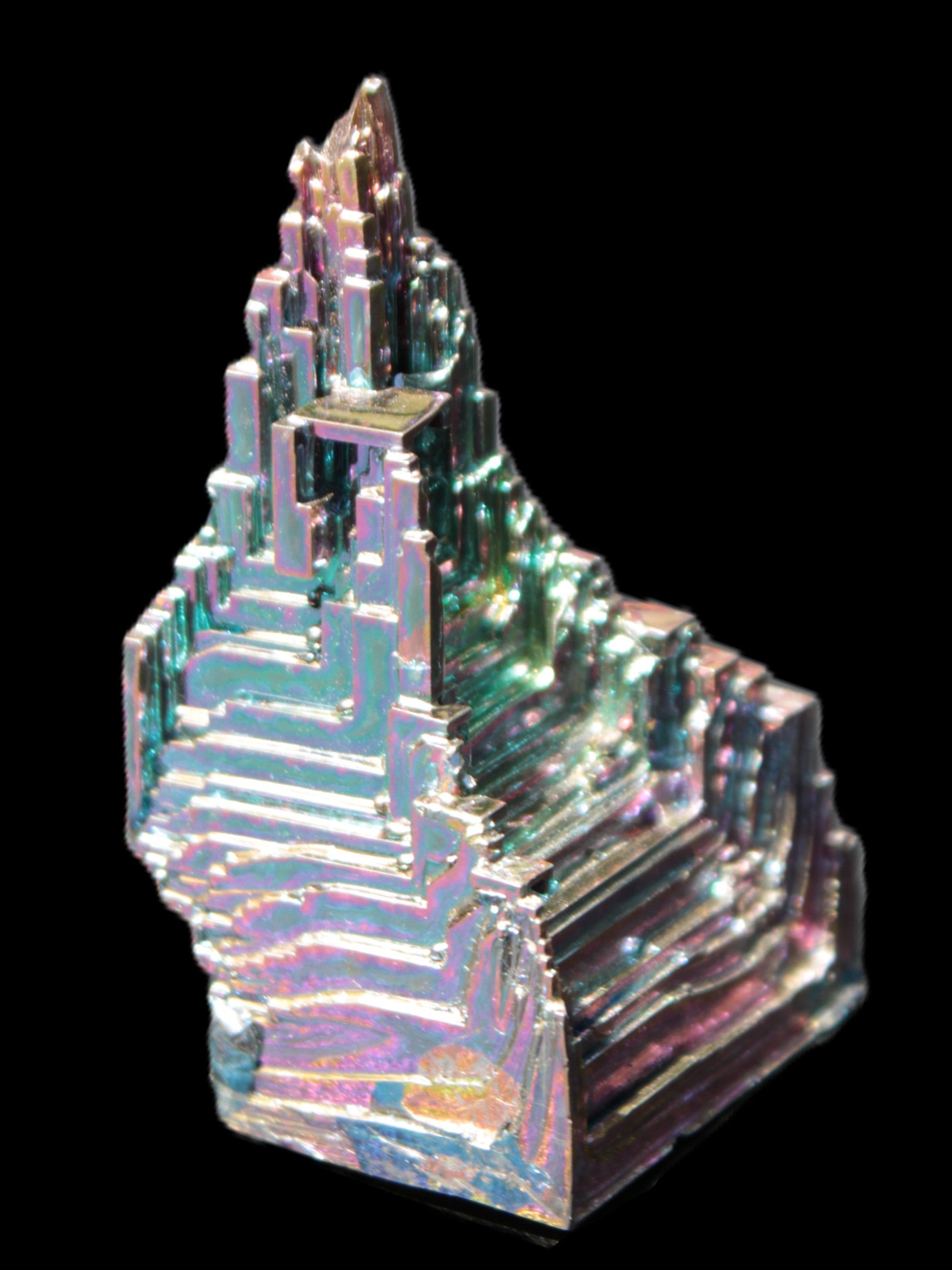 Bismuth castle crystal 30*52mm 58g Rocks and Things Store