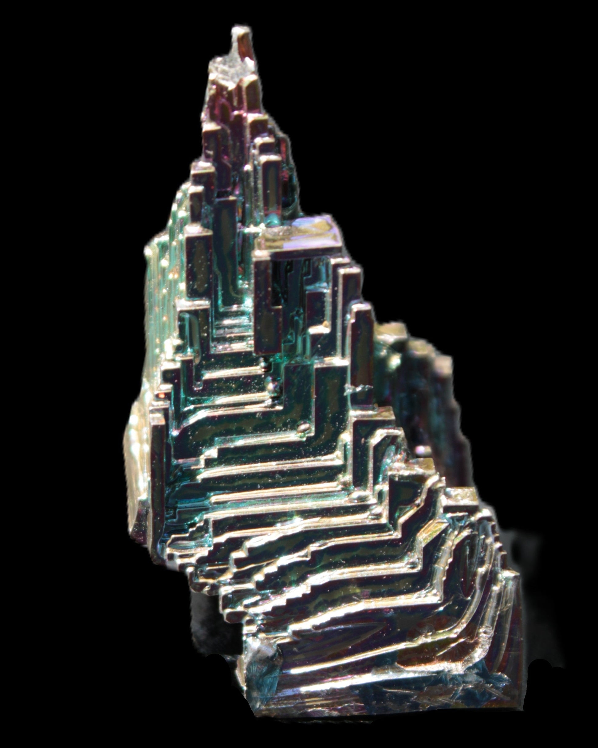 Bismuth castle crystal 30*52mm 58g Rocks and Things Store
