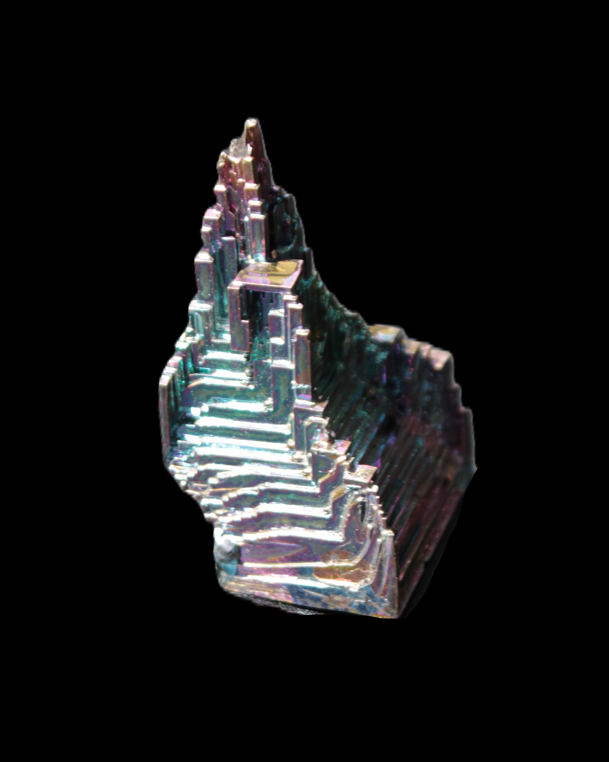 Bismuth castle crystal 30*52mm 58g Rocks and Things Store
