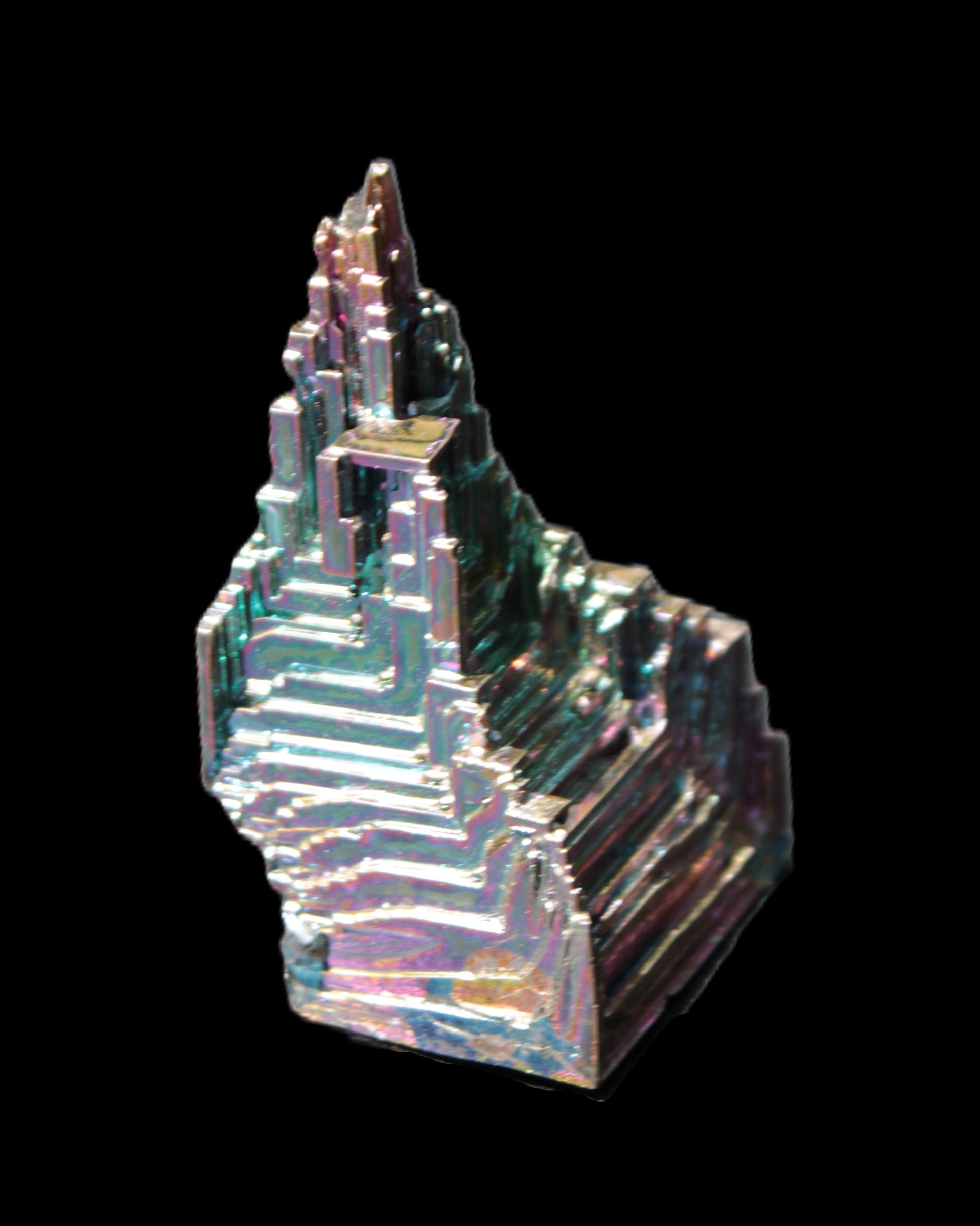 Bismuth castle crystal 30*52mm 58g Rocks and Things Store