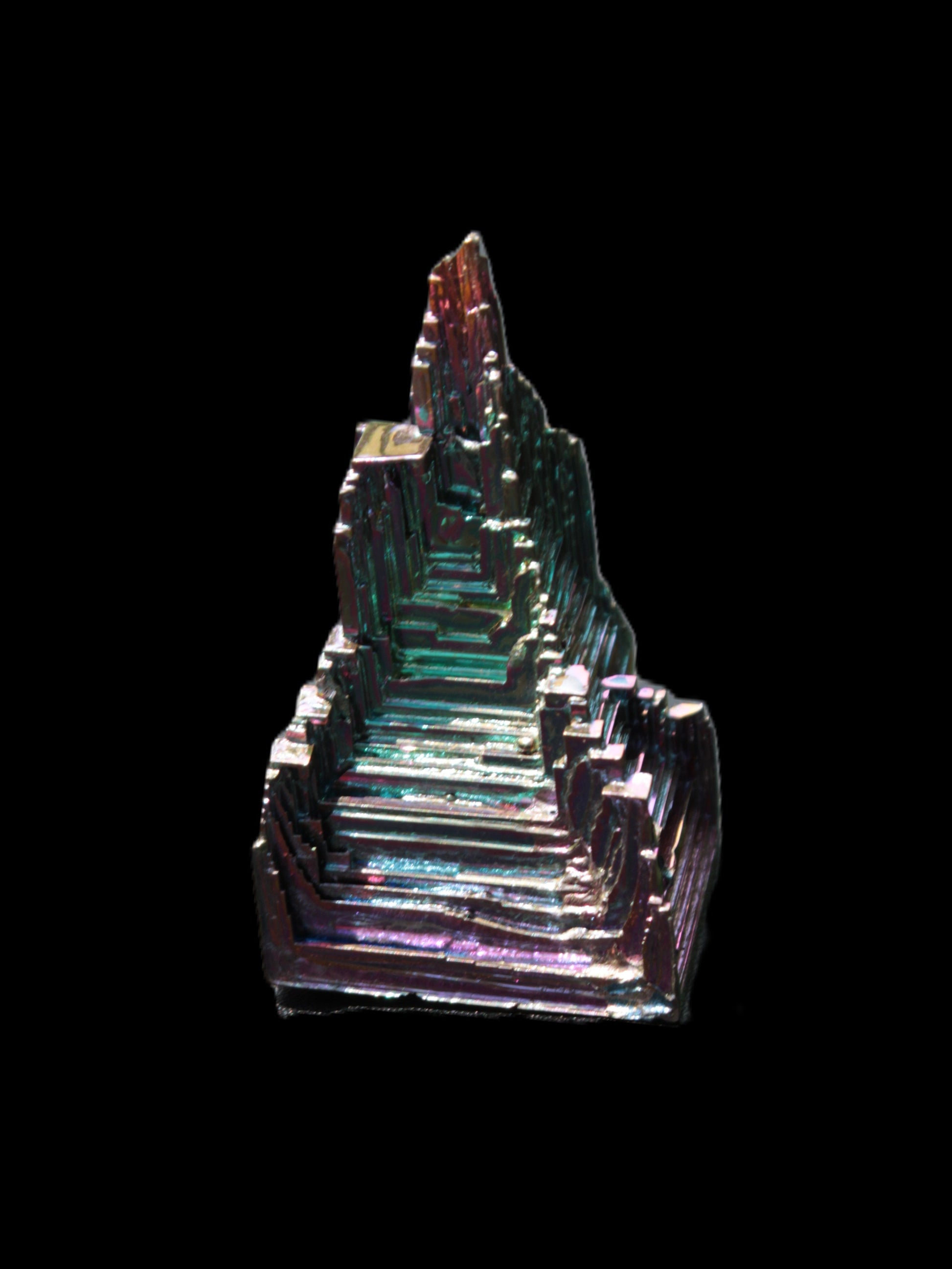 Bismuth castle crystal 30*52mm 58g Rocks and Things Store