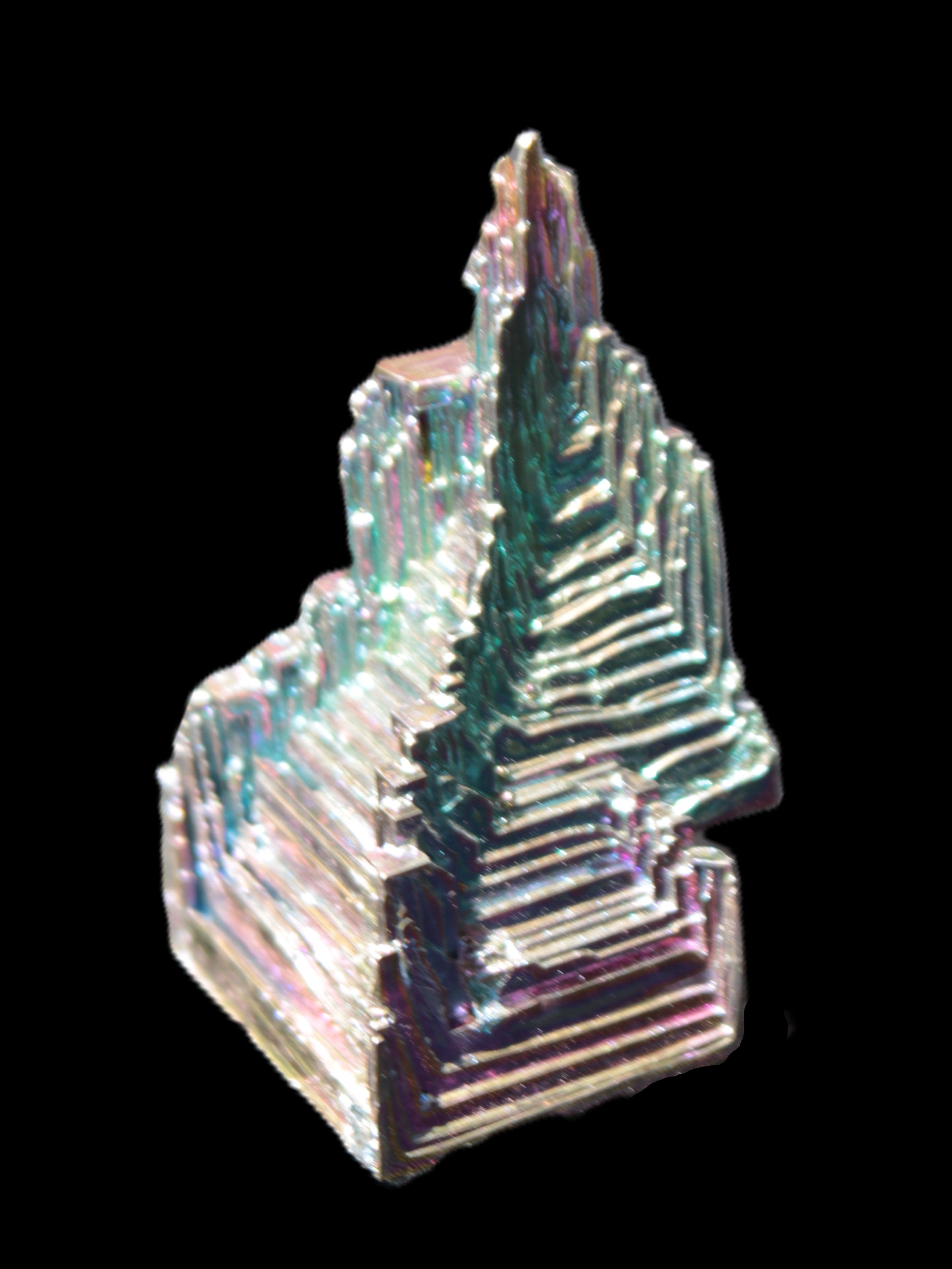 Bismuth castle crystal 30*52mm 58g Rocks and Things Store