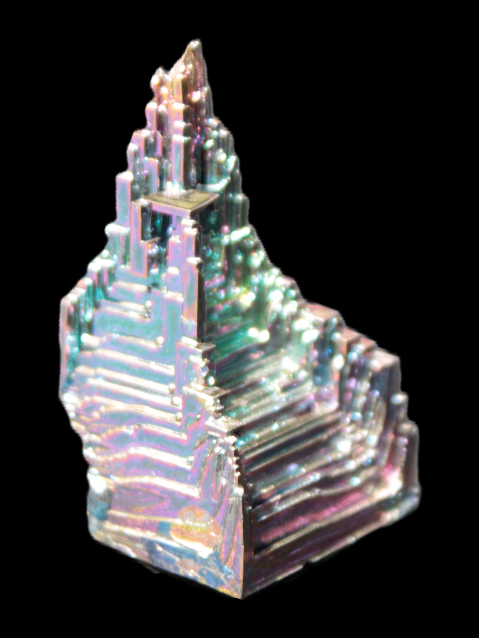 Bismuth castle crystal 30*52mm 58g Rocks and Things Store