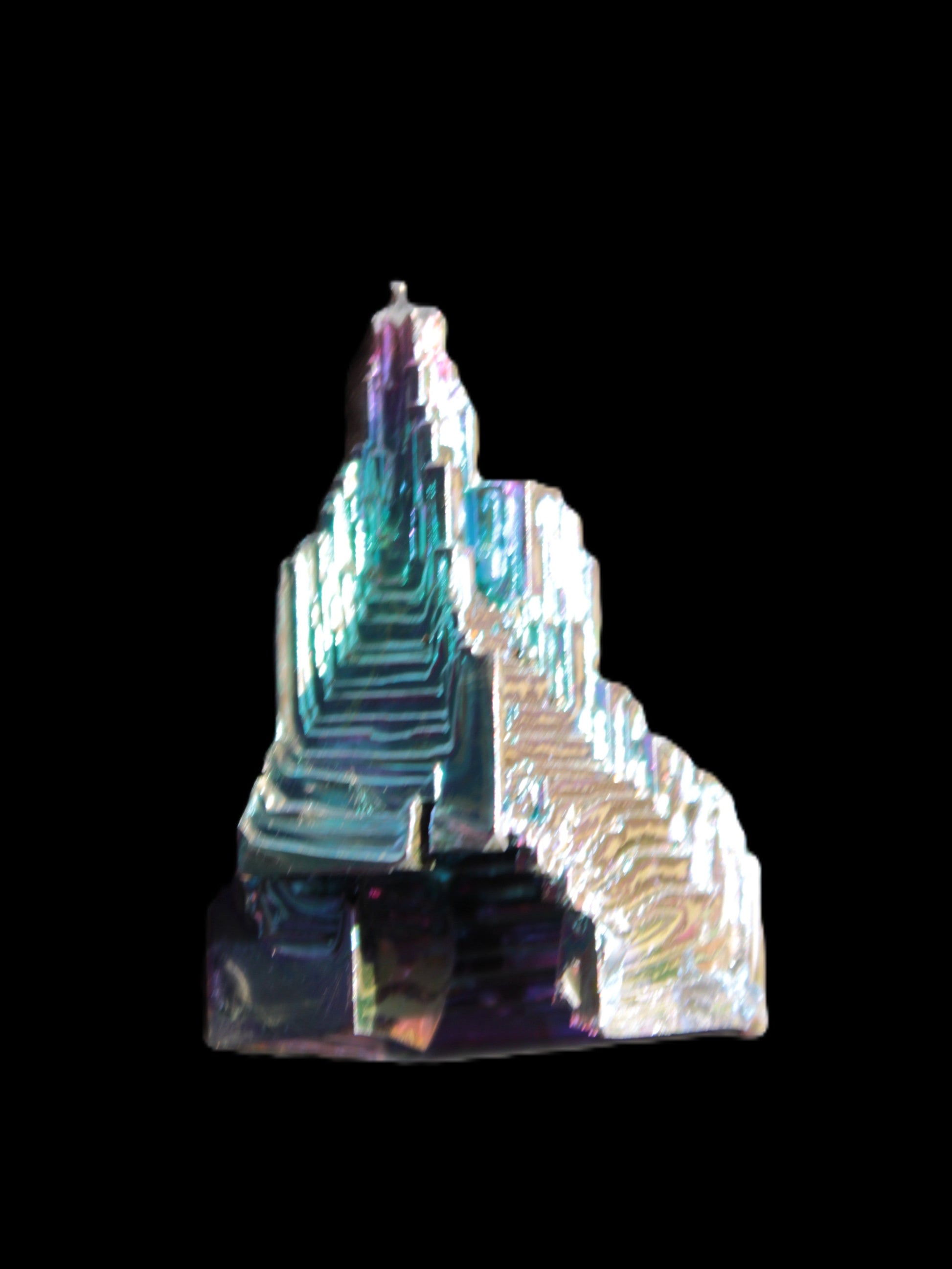 Bismuth castle crystal 30*52mm 58g Rocks and Things Store