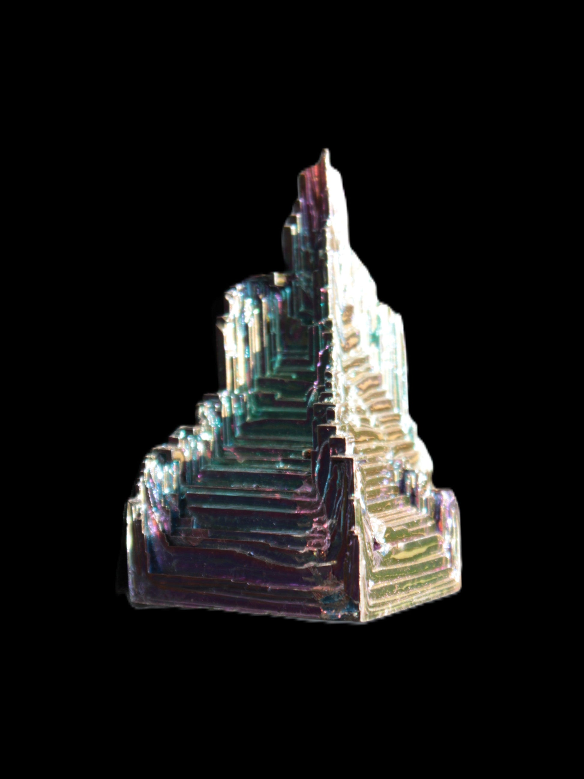 Bismuth castle crystal 30*52mm 58g Rocks and Things Store