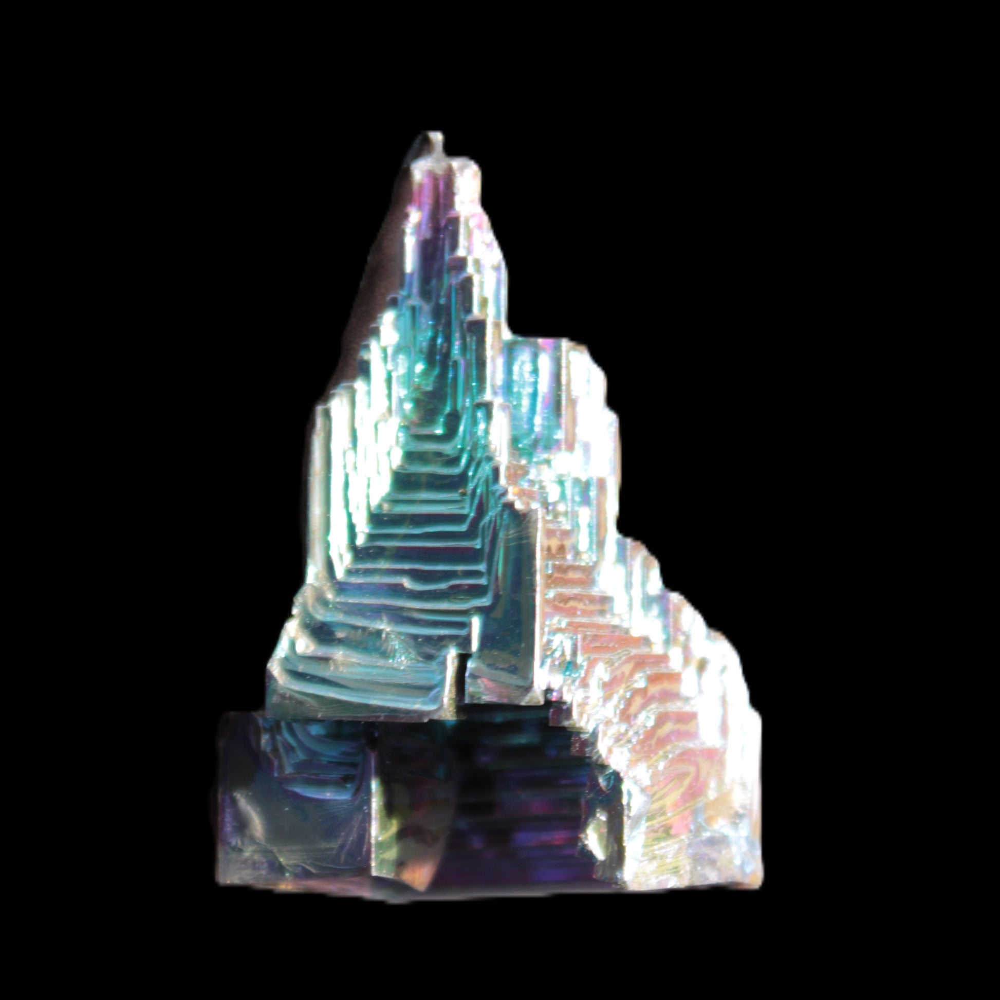 Bismuth castle crystal 30*52mm 58g