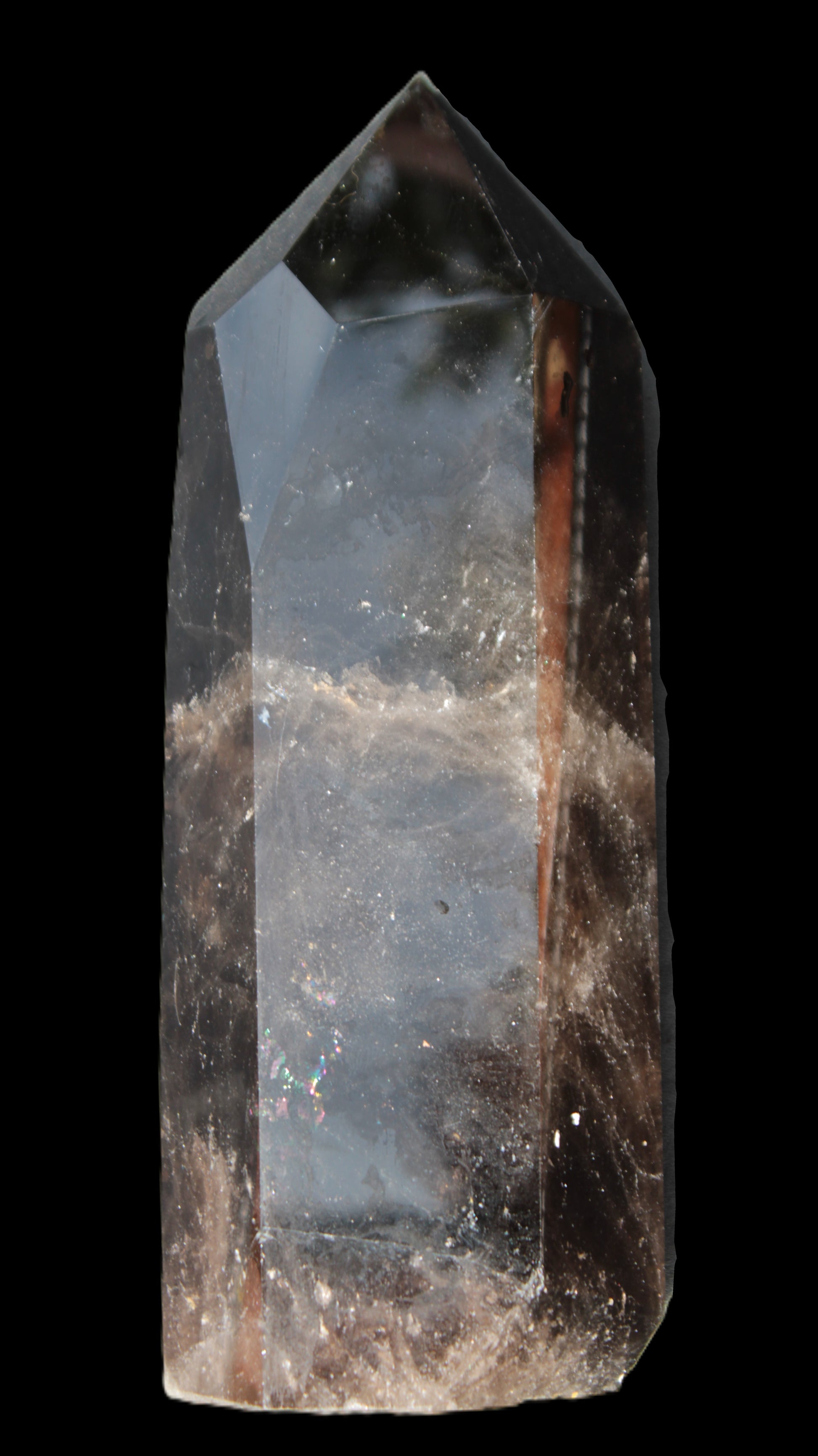 Dark Smoky Quartz hexagonal tower 226*70mm 1883g