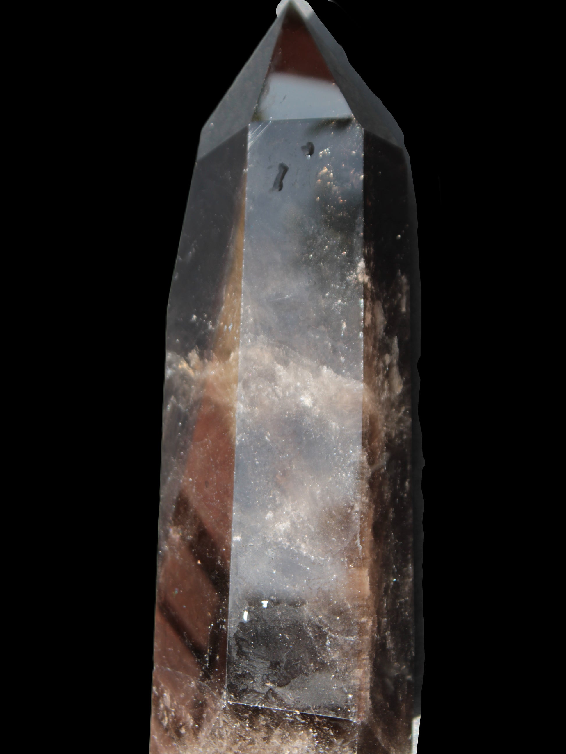 Dark Smoky Quartz hexagonal tower 226*70mm 1883g