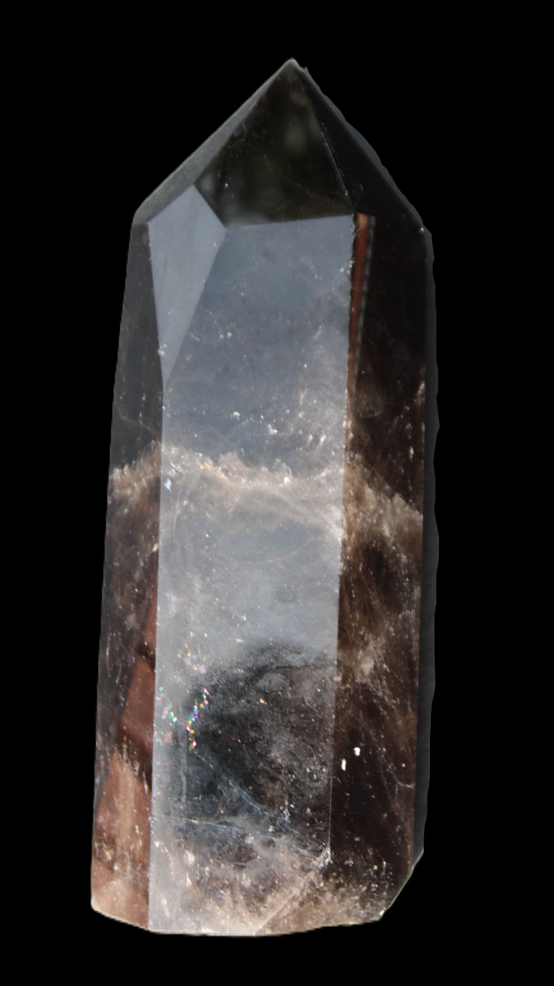 Dark Smoky Quartz hexagonal tower 226*70mm 1883g