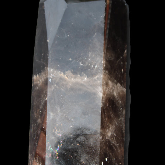 Dark Smoky Quartz hexagonal tower 226*70mm 1883g in sun light - Rocks and Things Store