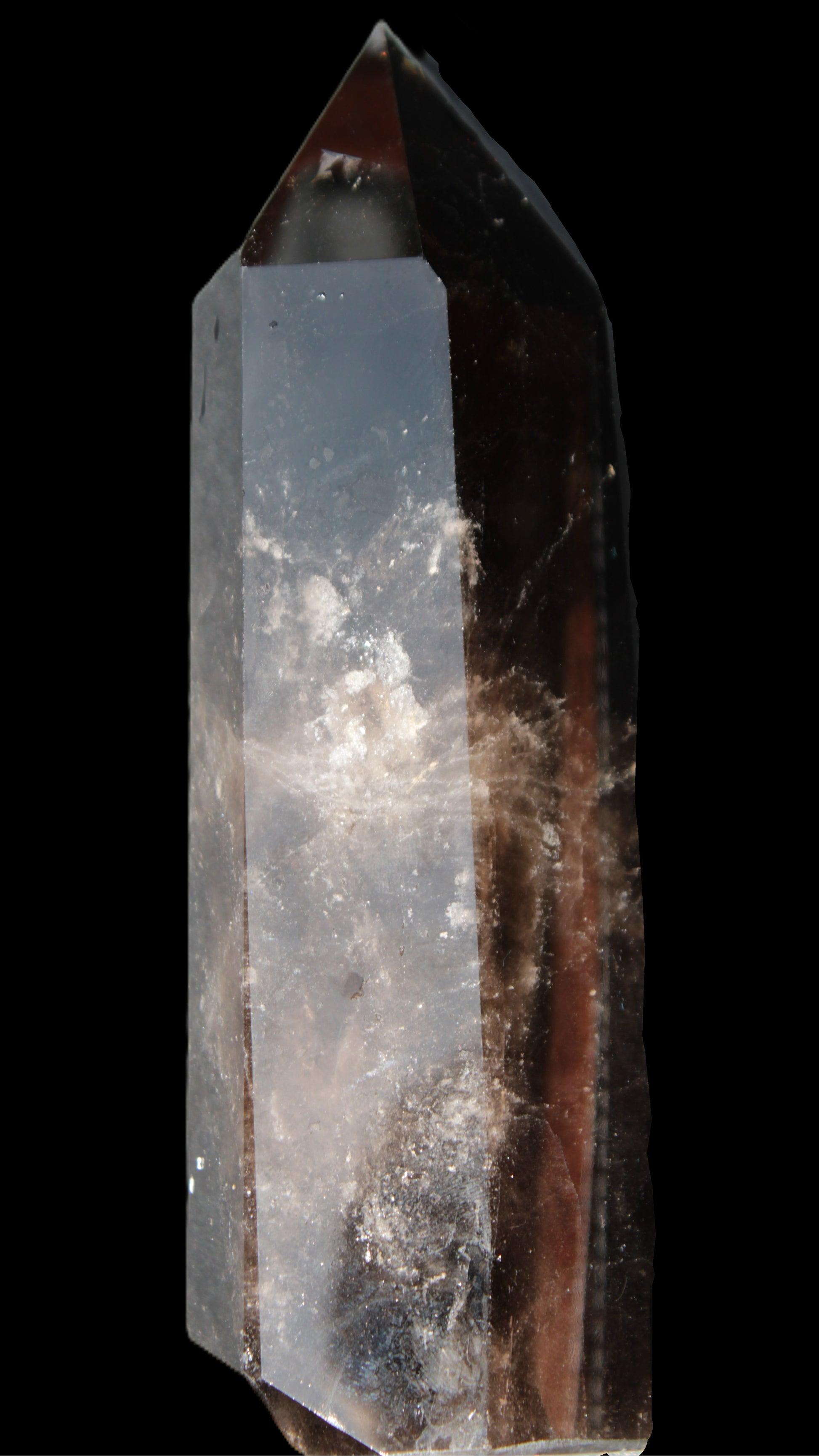 Dark Smoky Quartz hexagonal tower 226*70mm 1883g
