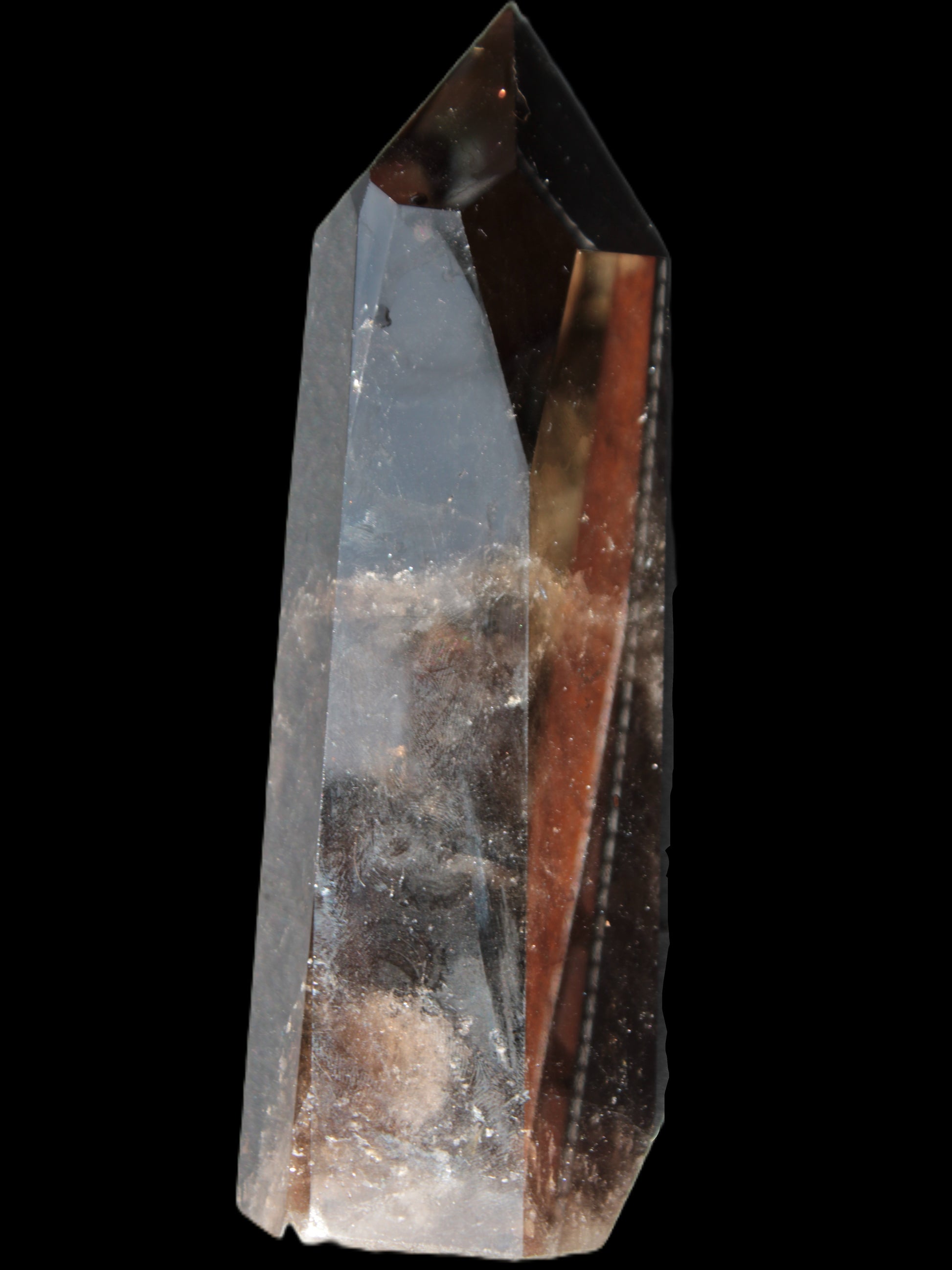 Dark Smoky Quartz hexagonal tower 226*70mm 1883g