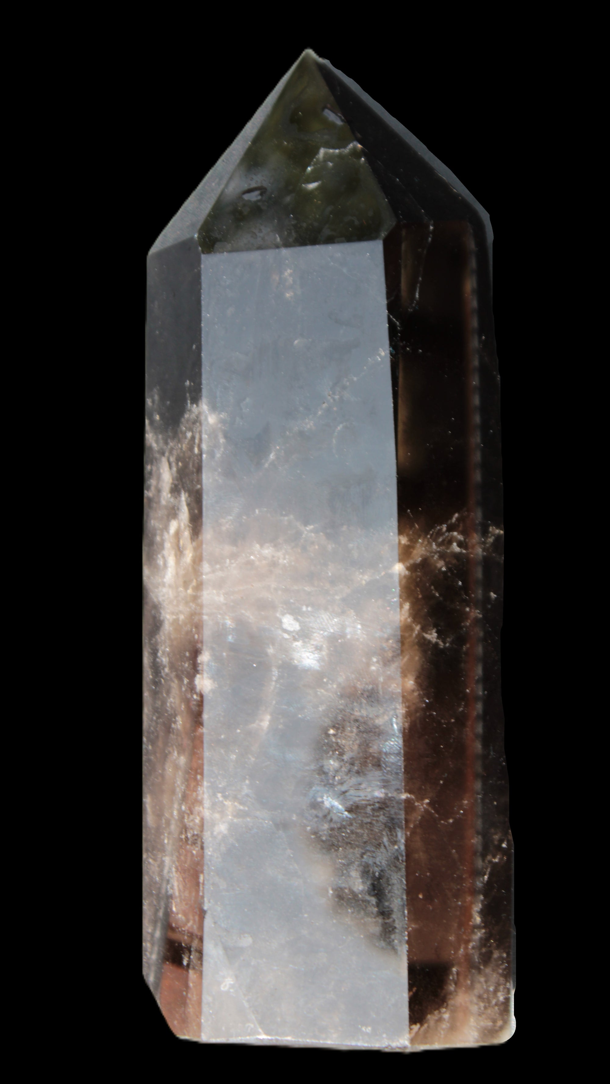 Dark Smoky Quartz hexagonal tower 226*70mm 1883g