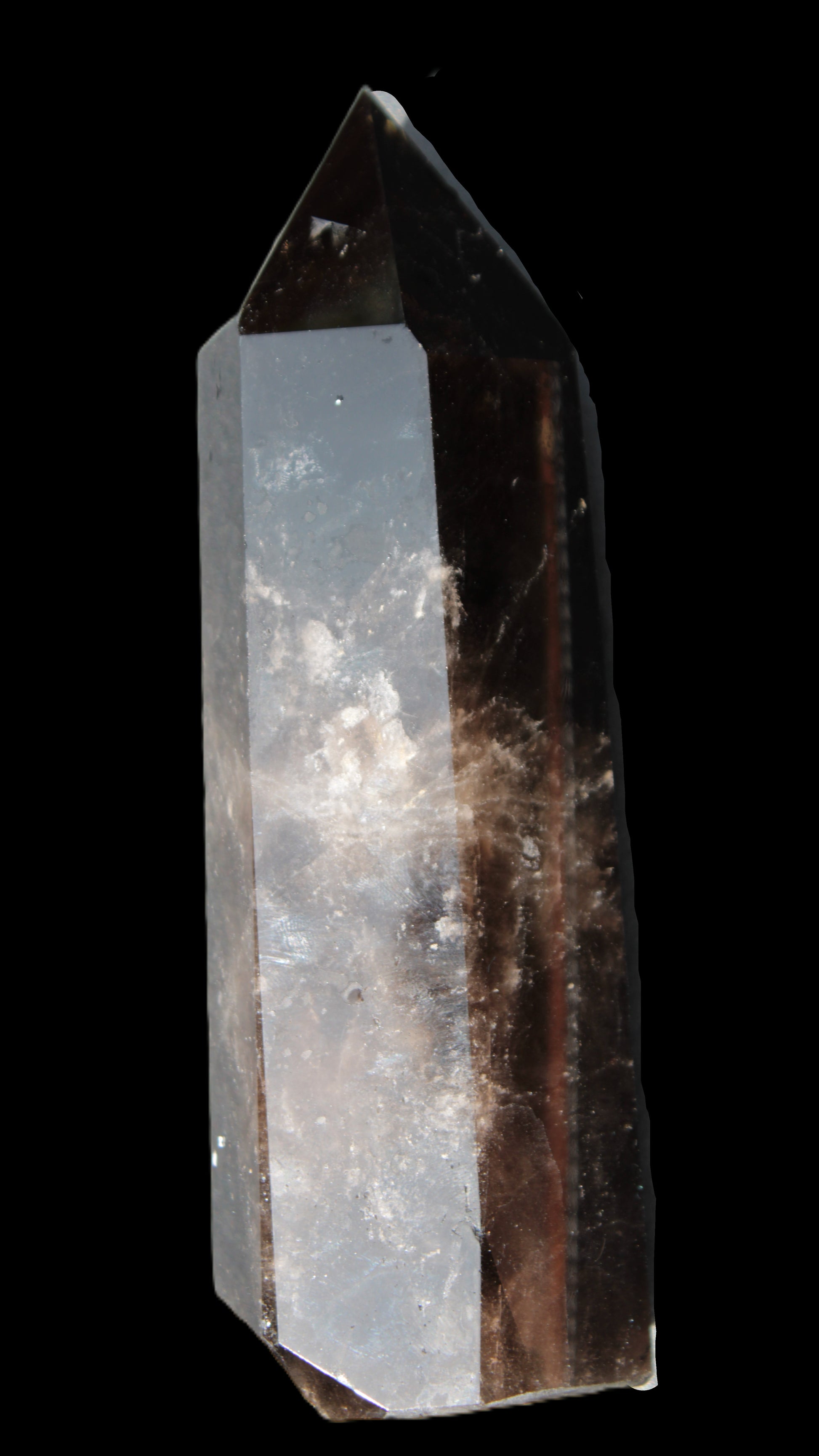 Dark Smoky Quartz hexagonal tower 226*70mm 1883g