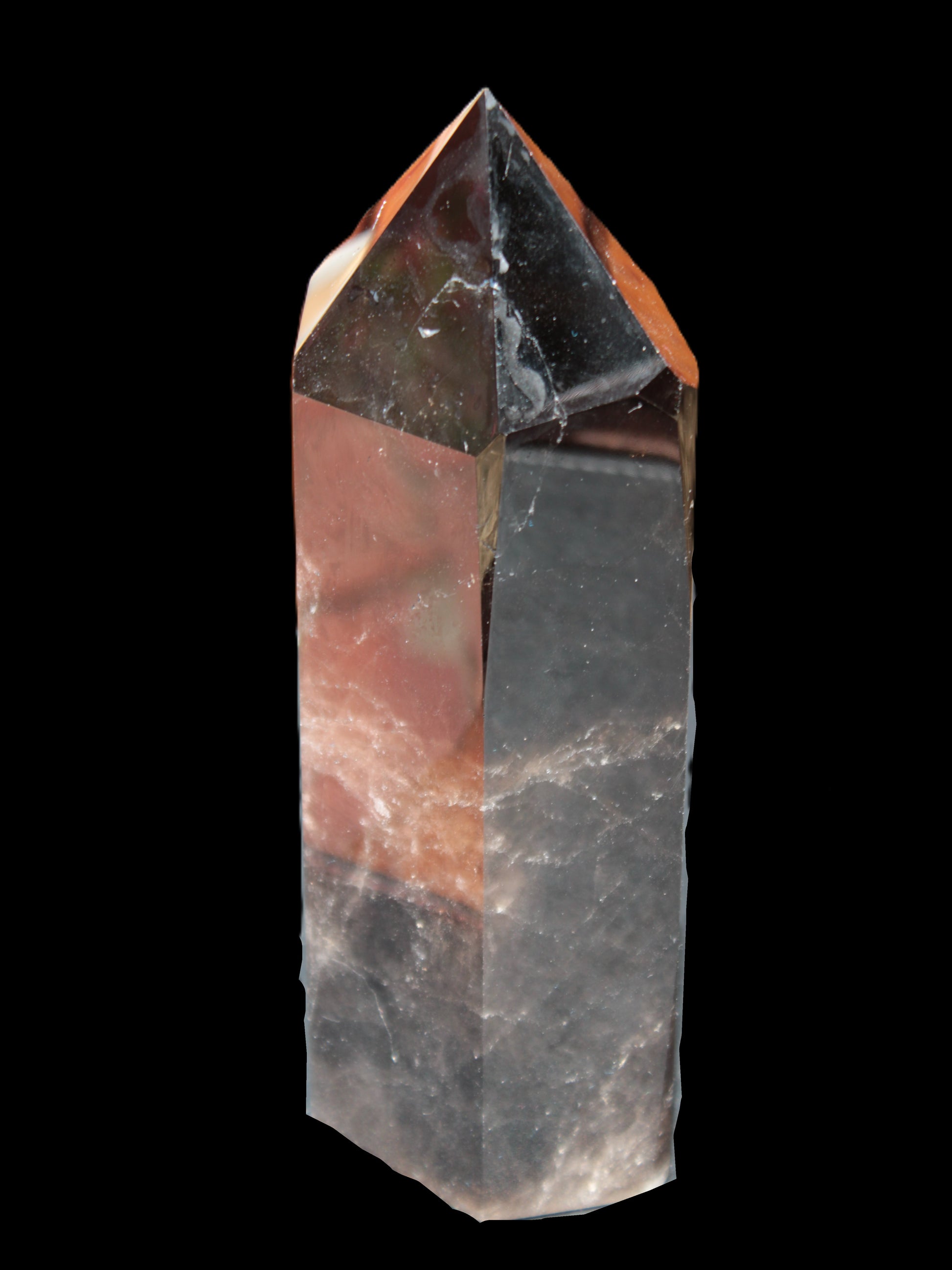 Dark Smoky Quartz hexagonal tower 226*70mm 1883g