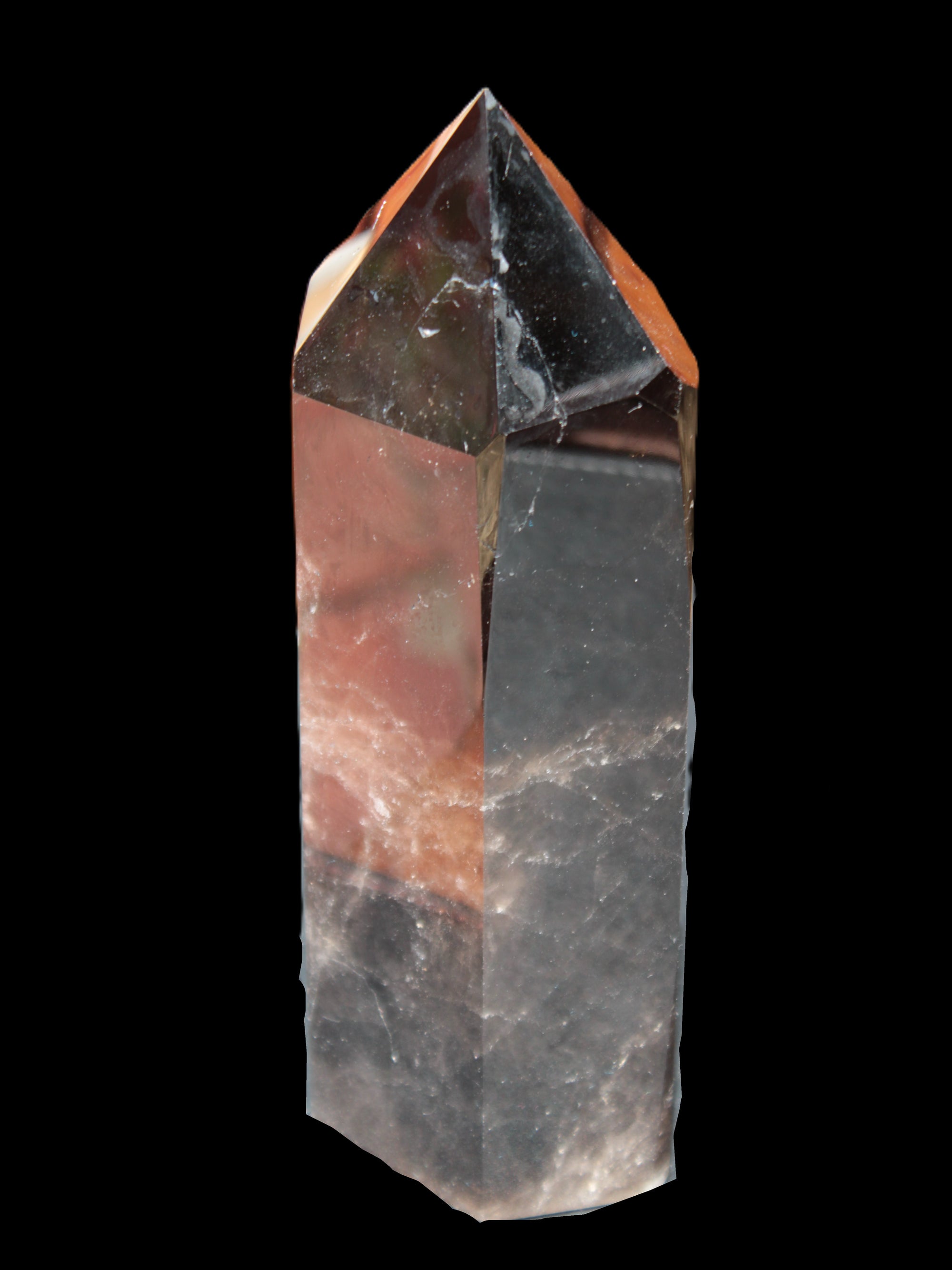 Dark Smoky Quartz hexagonal tower 226*70mm 1883g