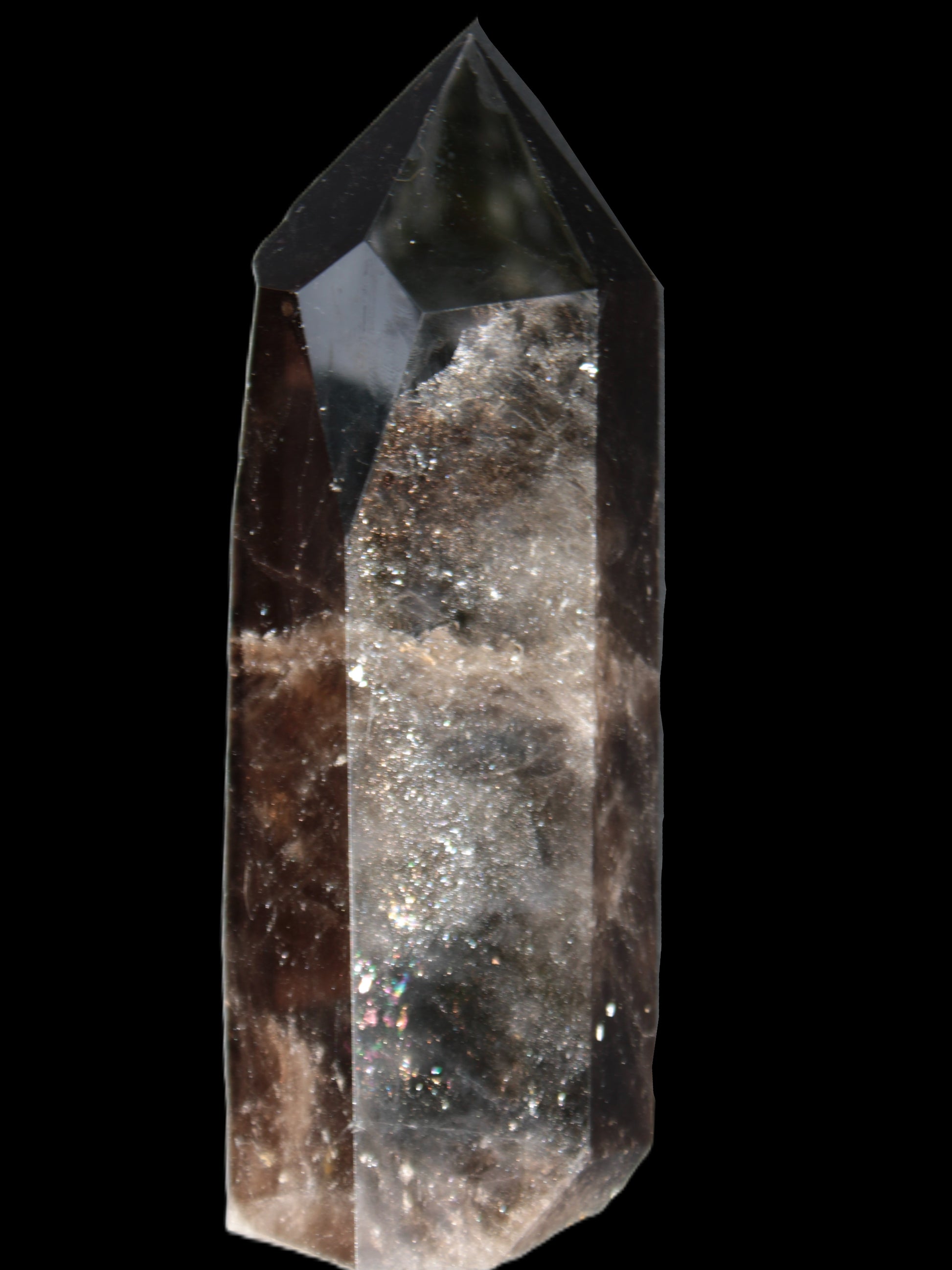 Dark Smoky Quartz hexagonal tower 226*70mm 1883g