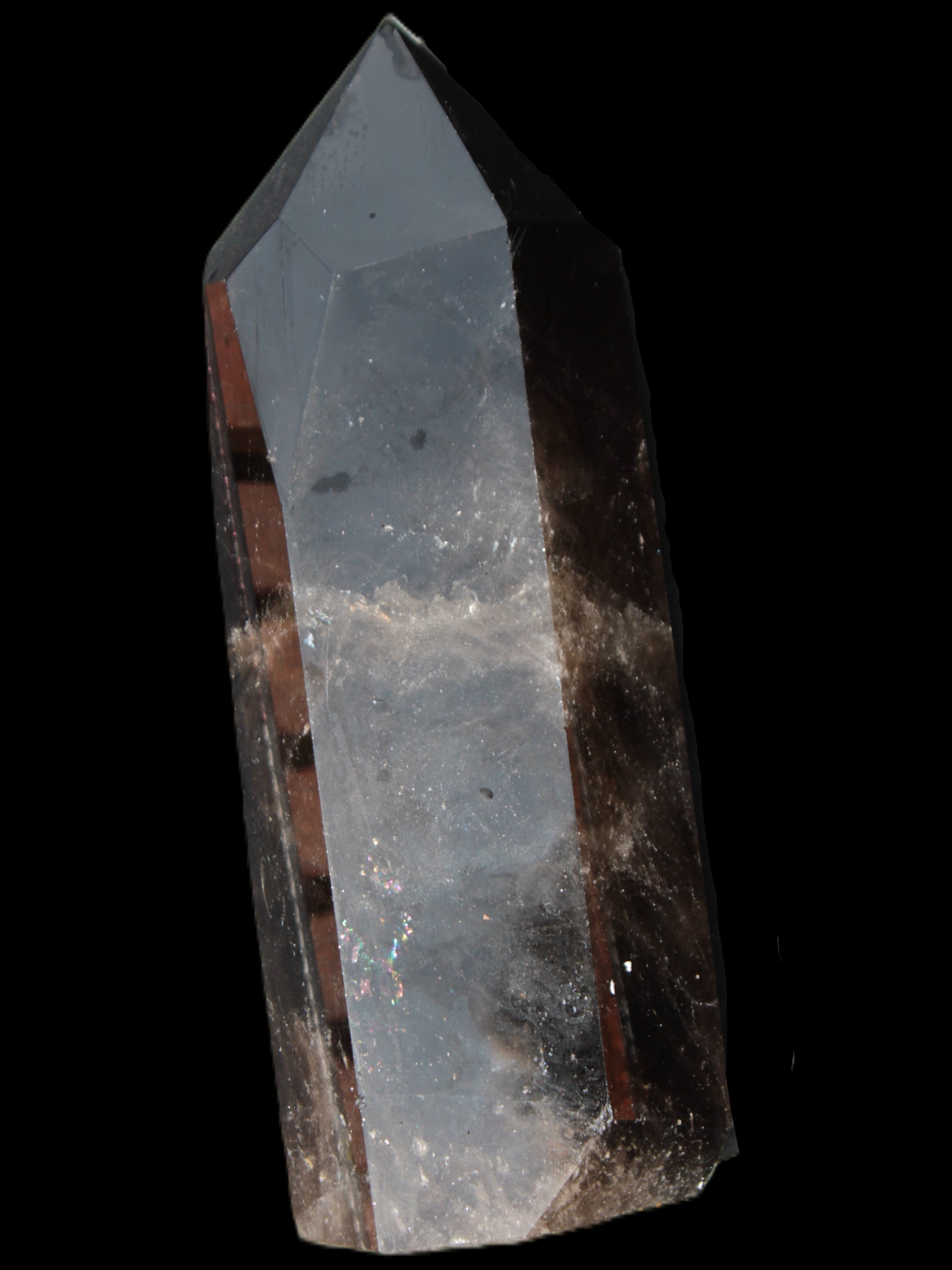 Dark Smoky Quartz hexagonal tower 226*70mm 1883g