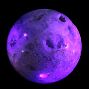 Sakura Agate sphere 97mm 1062g in UV light - Rocks and Things Store