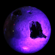 Sakura Agate sphere 97mm 1062g in UV light - Rocks and Things Store